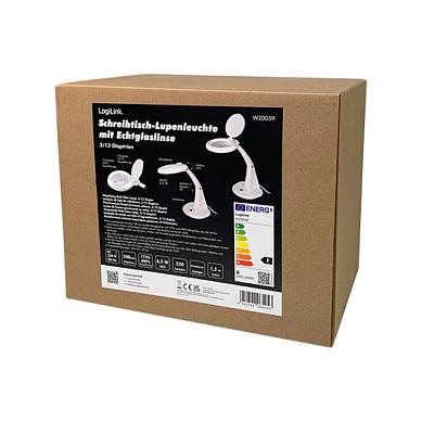 Llambë LED LogiLink WZ0059, 6.5 W, 40 LED, Zmadhim 1.75× dhe 4×, Lentë Xhami 10 cm, 520 lm – Bardhë - 9