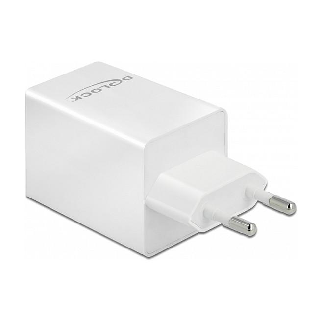 Karikues USB DeLOCK 41448, USB-C PD 3.0, USB-A, 48 W, GaN - Bardhë - 2