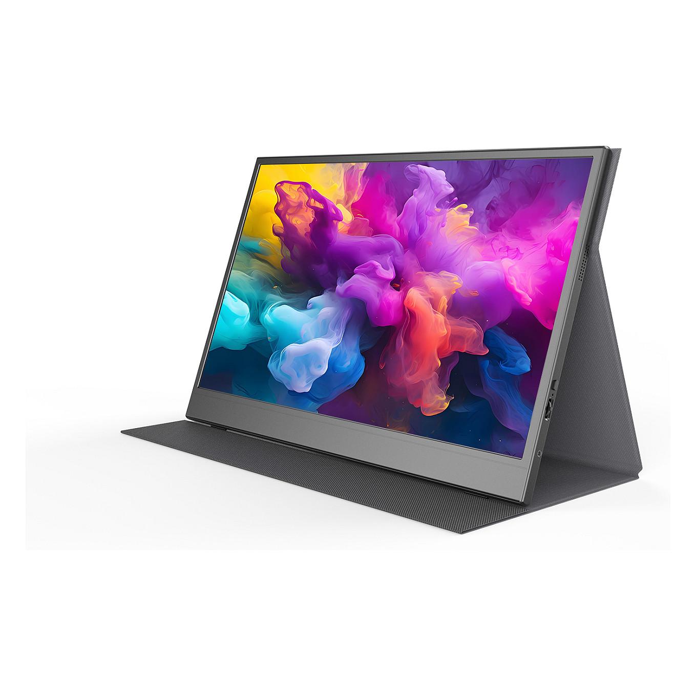 Monitor Portativ Denver PMO-15604 / 15.6" / Full HD IPS / 60Hz / 30ms / USB-C+Mini HDMI+3.5mm Audio - Zezë - 1