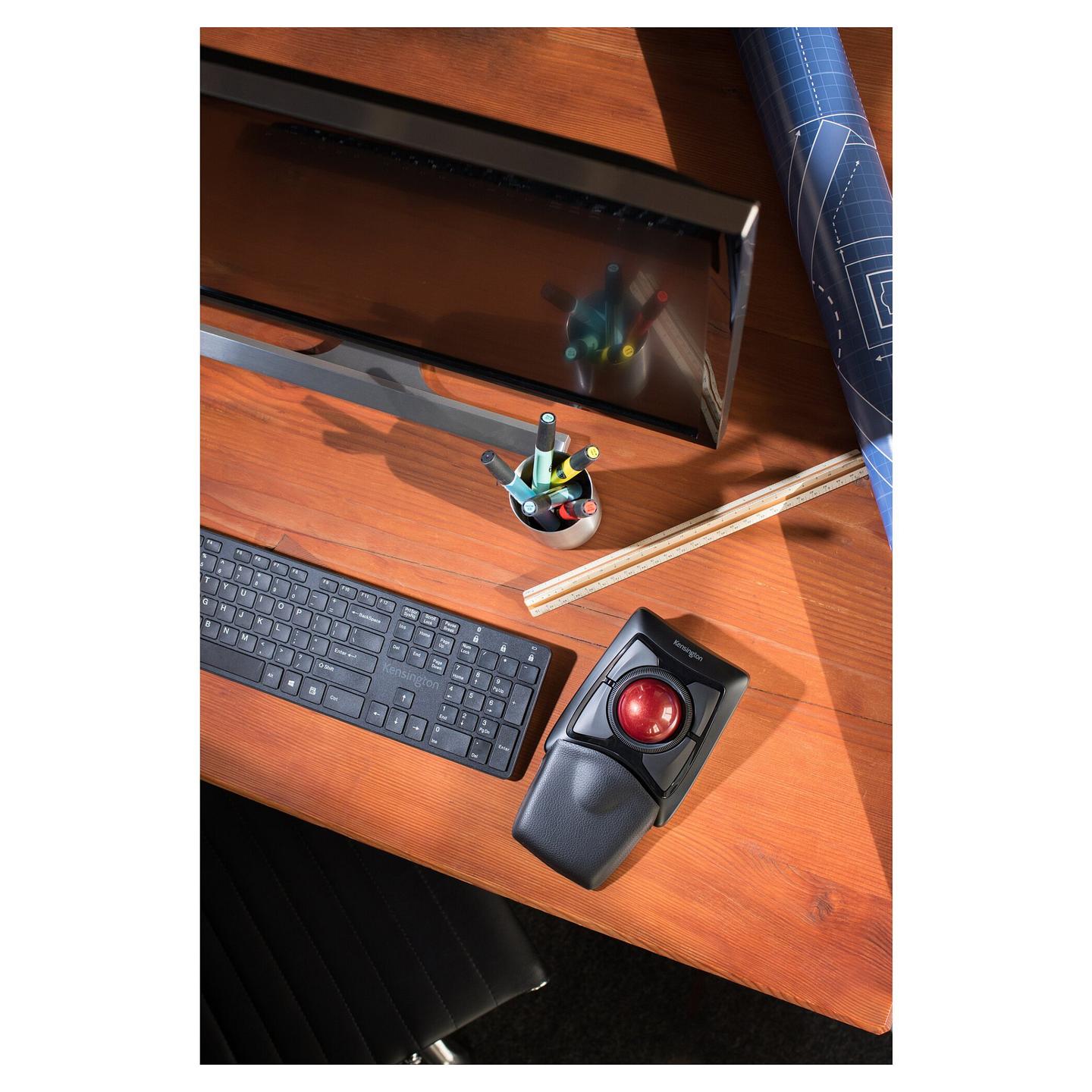Maus pa kabllo Kensington Expert Mouse Wireless Trackball K72359WW, 400 DPI, 4 Butona, Bluetooth / RF Wireless, Scroll Ring - Zezë - 12