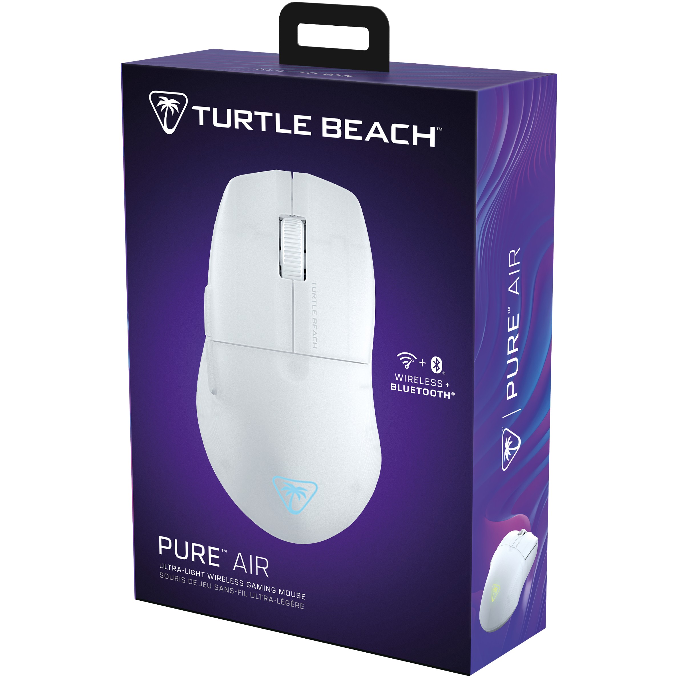 Maus Gaming Turtle Beach Pure Air / Wireless / Owl-Eye / 26.000 DPI / 1000Hz / 2.4 GHz + Bluetooth / RGB - Bardhë - 6