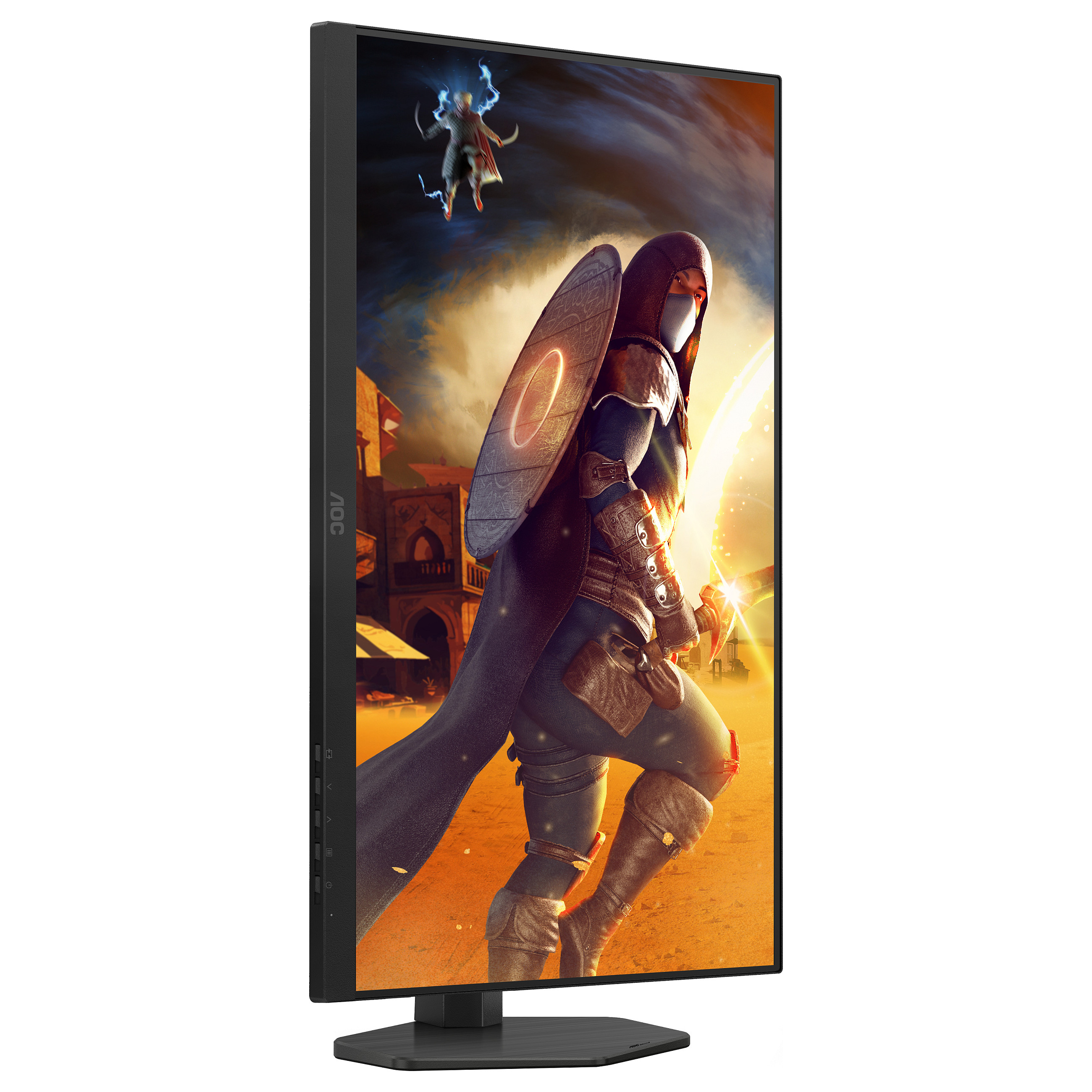 Monitor Gaming AOC Q27G4SRU / 27" / Quad HD Fast IPS / LED / 320 Hz / 0.3 ms / HDMI+USB+DP+HDCP - Zezë/Kuqe - 11