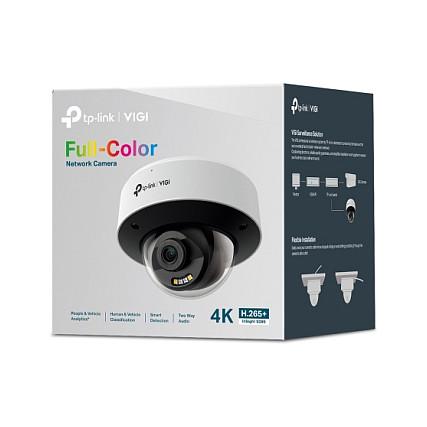 TP-Link VIGI InSight S285 8MP 4K – Full-Color Dome, 2.8mm, 110° FOV, IR/White Light 30m, AI, PoE, IP67, IK10 - 4