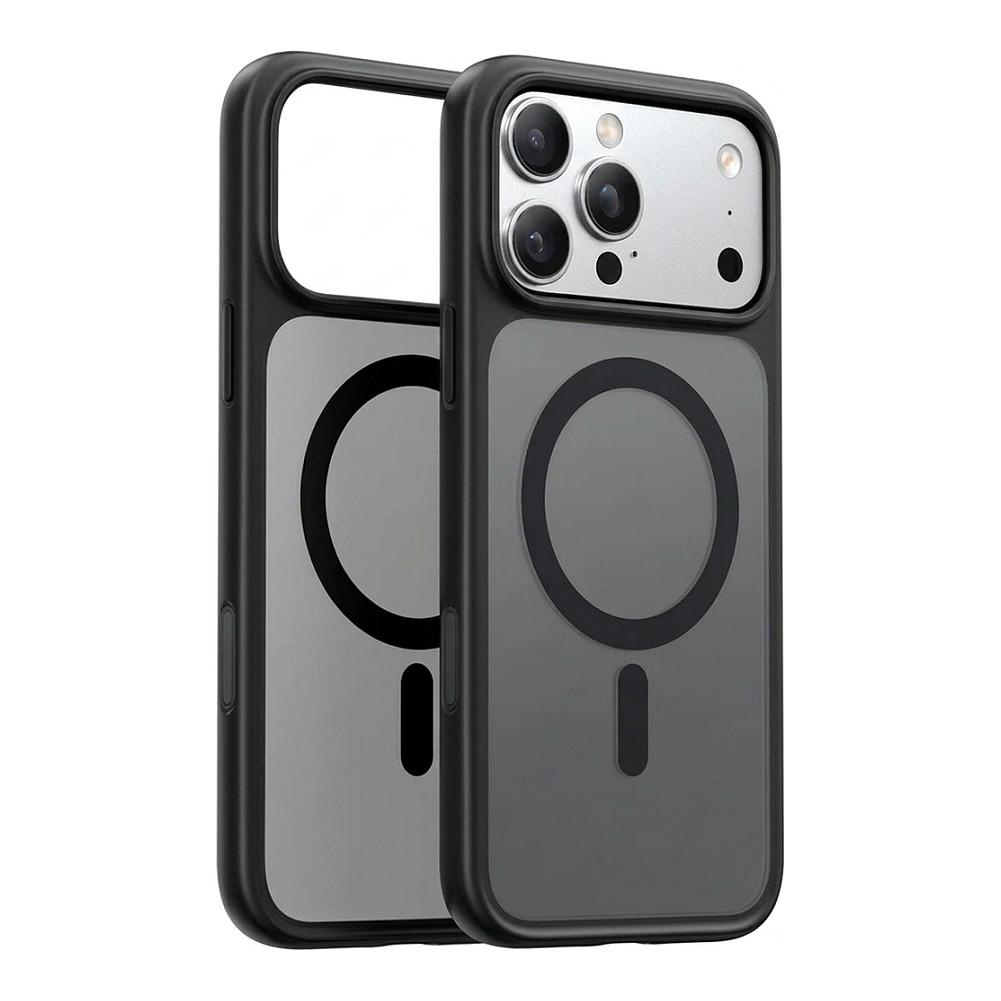 Aksesorë për telefon Torras Guardian Magnetic Series / iPhone 17 Pro Max / MagSafe – Hiri/Zezë
