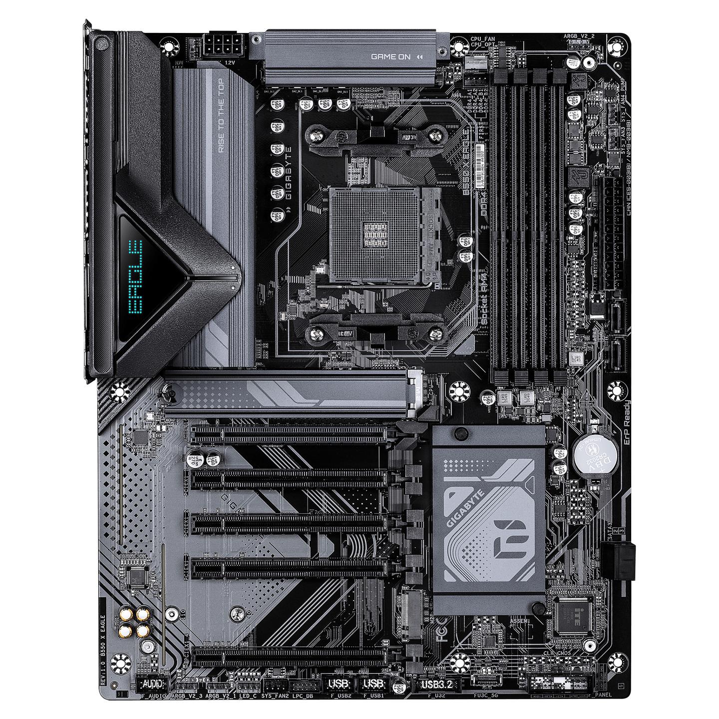 Pllakë Amë MB AMD Gigabyte B550 X EAGLE, AM4, AMD B550, ATX, DDR4, 4x DIMM, 2x M.2, HDMI - 2