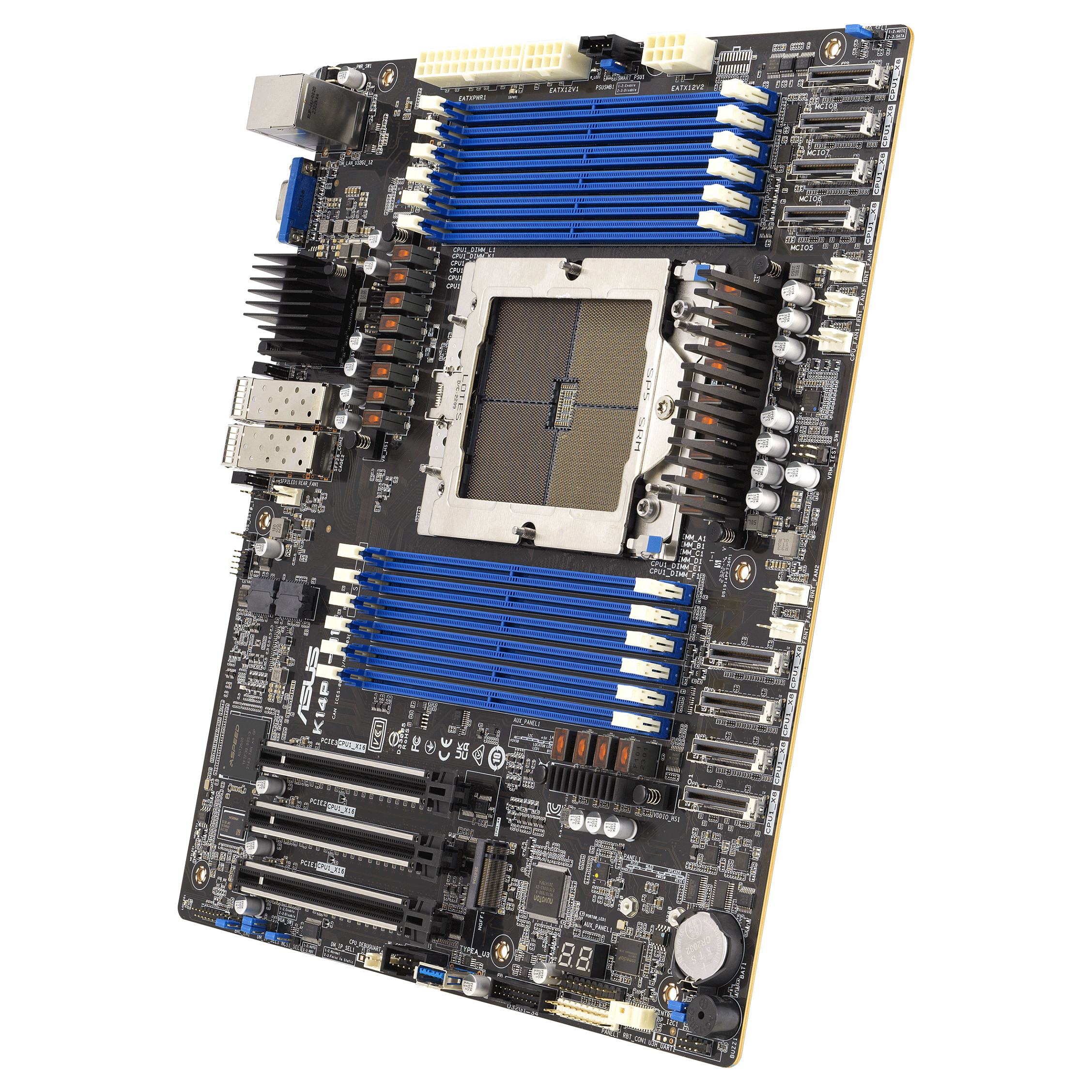 Pllakë Amë MB Server ASUS K14PA-U12/ASMB11 / LGA SP5 / DDR5 - 3