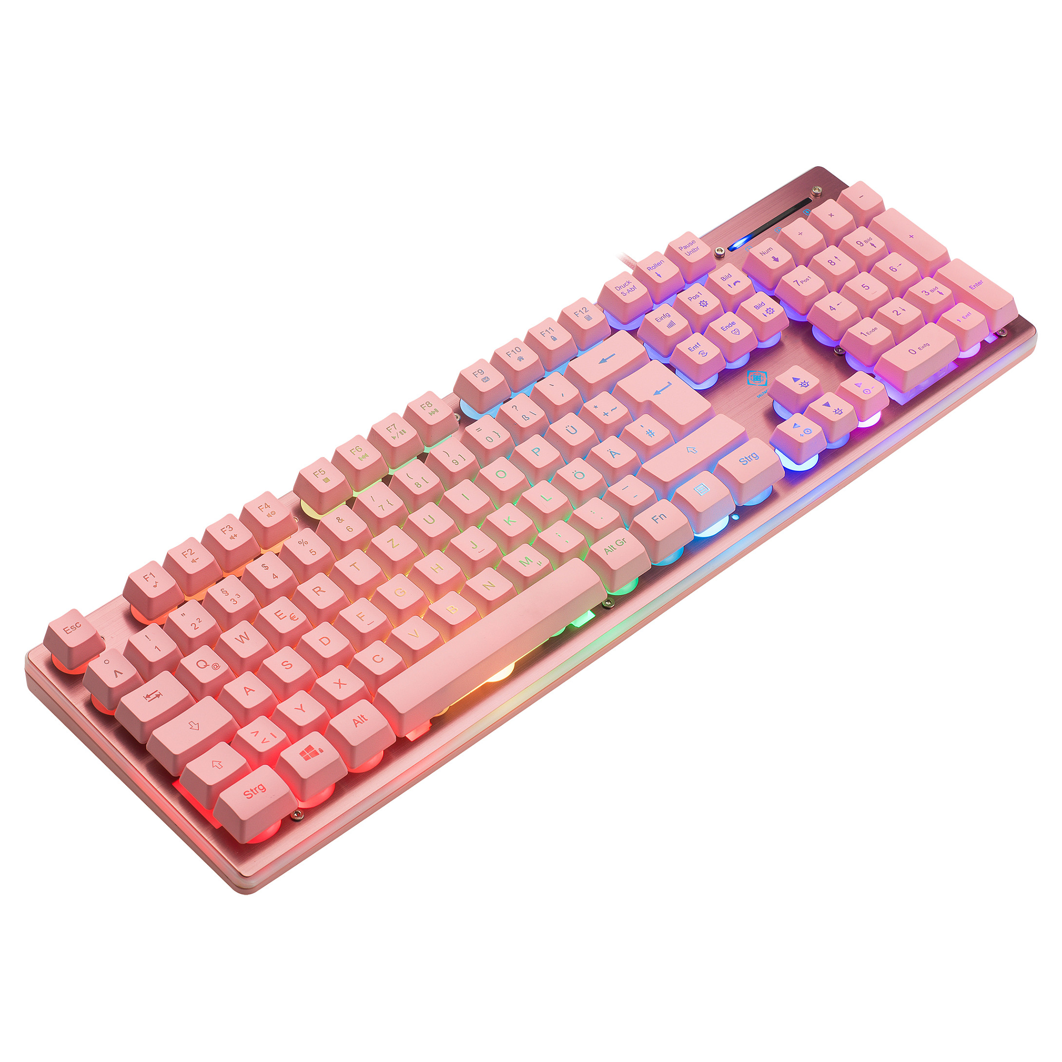 Tastierë Gaming Deltaco RGB Wired / QWERTZ – Rozë - 6