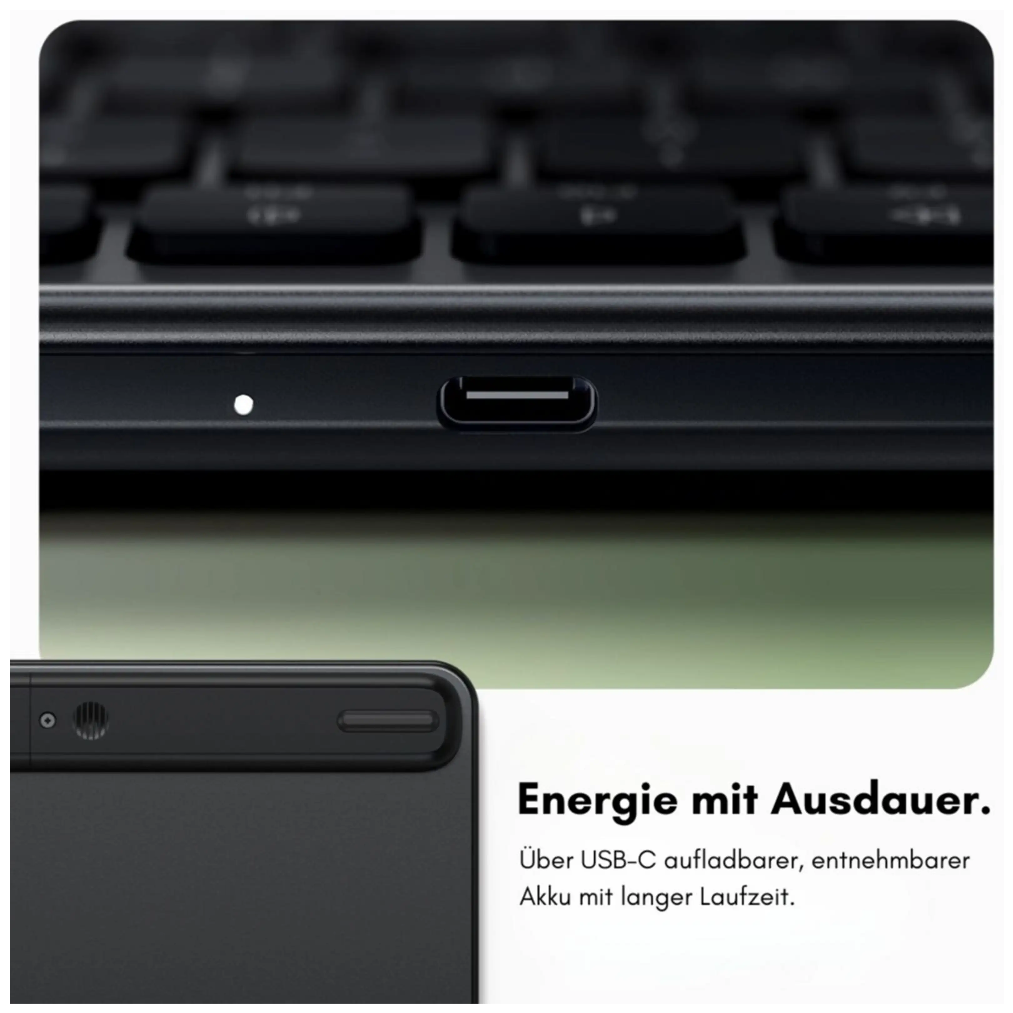 Tastierë Pa kabllo Satechi Slim EX1 / Kompakte / Scissor Switch / Bluetooth + 2.4 GHz / USB-C / Gjerman - Zezë - 4