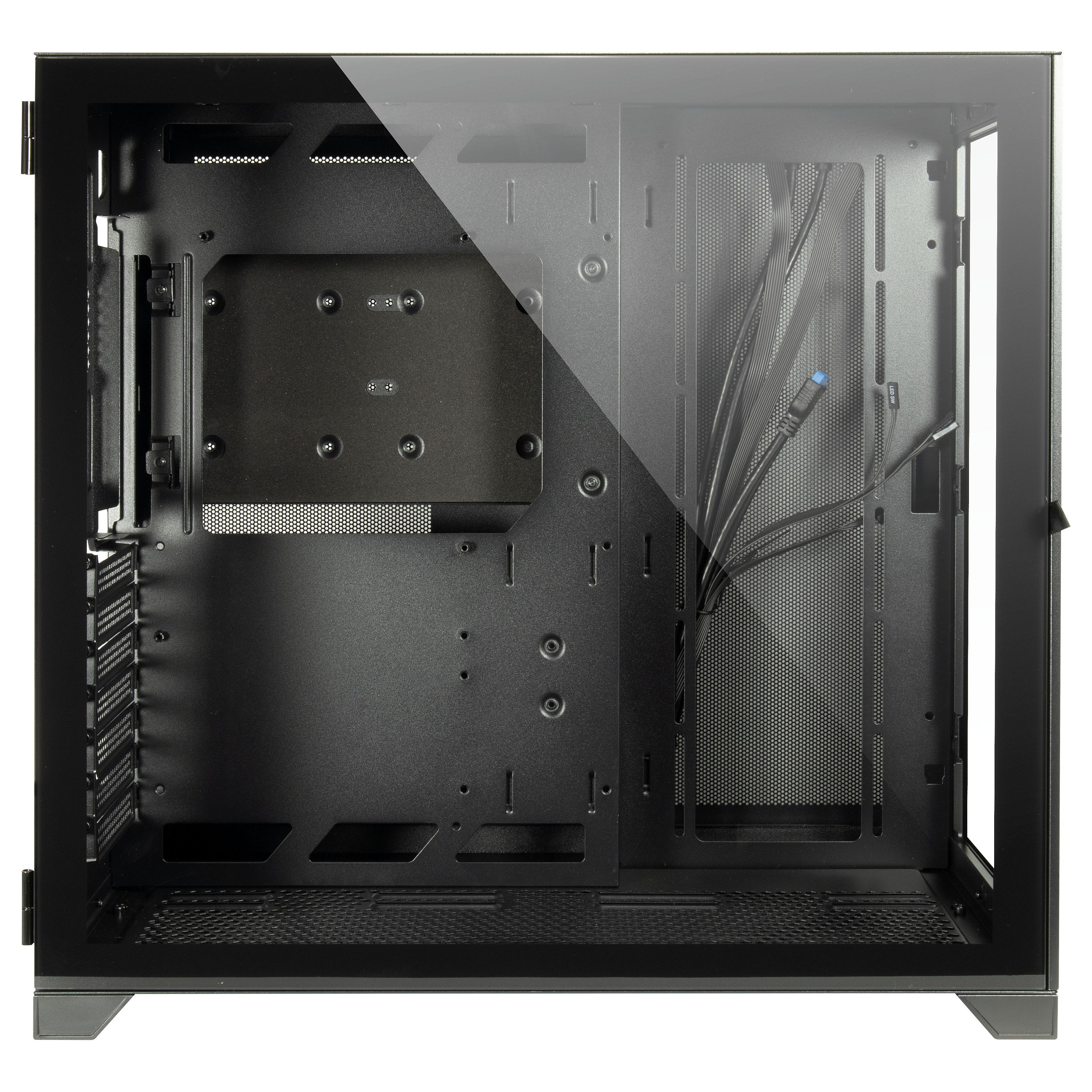 Kasë PC Inter-Tech C-703 Vision / Midi Tower / ATX / 10x 120mm Fan Support / 3x 2.5" + 2x 3.5" Bay / Tempered Glass - Zezë - 4