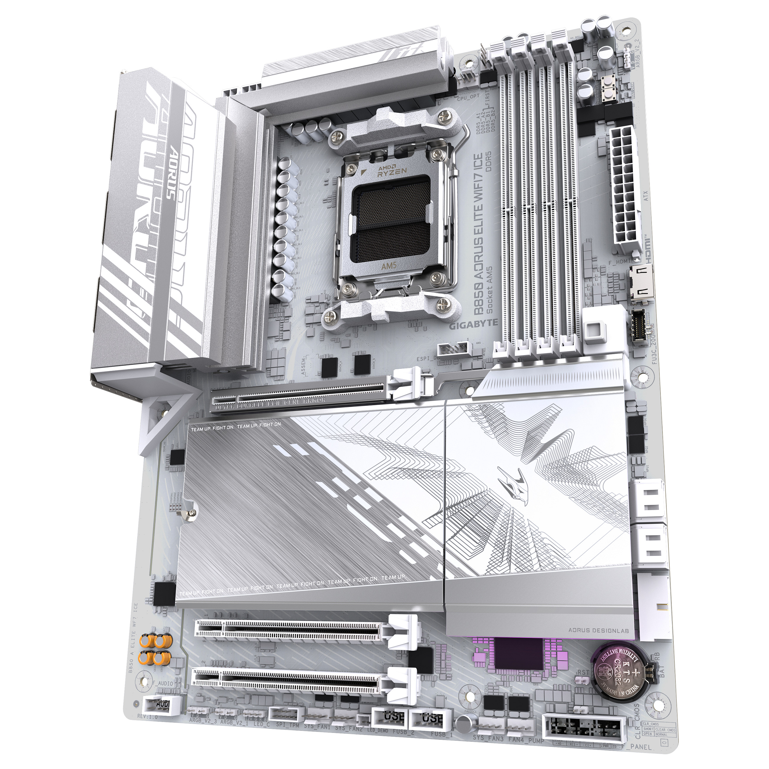 Pllakë Amë AMD AM5 Gigabyte B850 AORUS ELITE WF7 ICE / DDR5 / HDMI+DP - 4