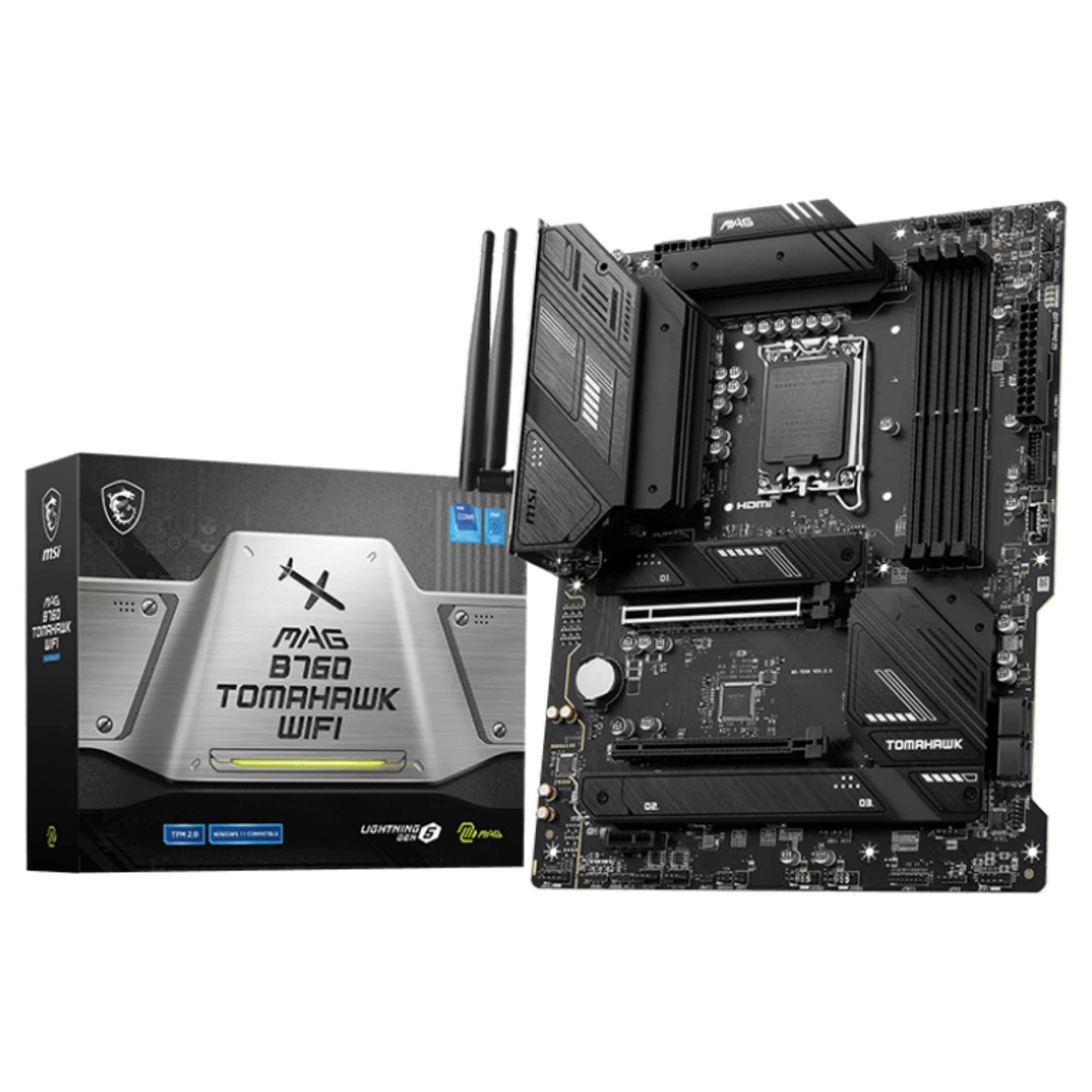 Pllakë Amë MSI MAG B760 TOMAHAWK WIFI - 1