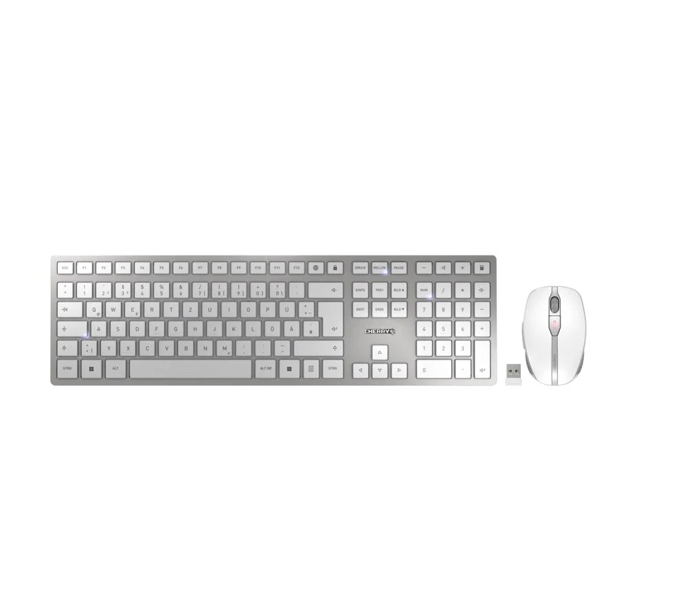 Combo (Tastierë&Maus) CHERRY DW 9100 SLIM / Wireless / 105 + 6 Keys / 2.4 GHz Wireless + Bluetooth / AZERTY FR - Hiri
