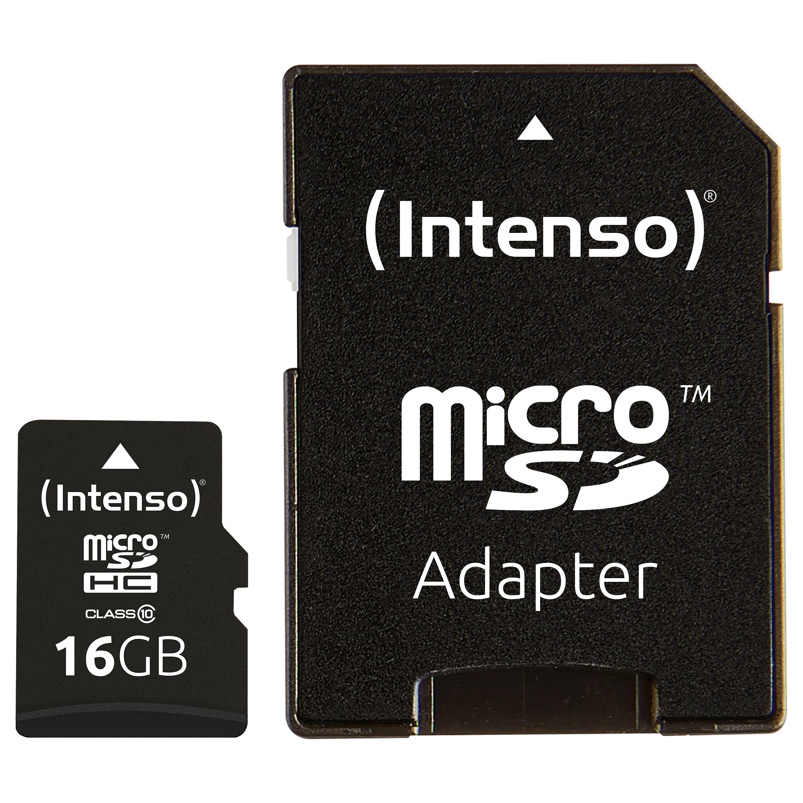 Kartë Memorie Intenso / 16GB / MicroSDHC / Class 10 / 20MB/s / Me Adapter SD