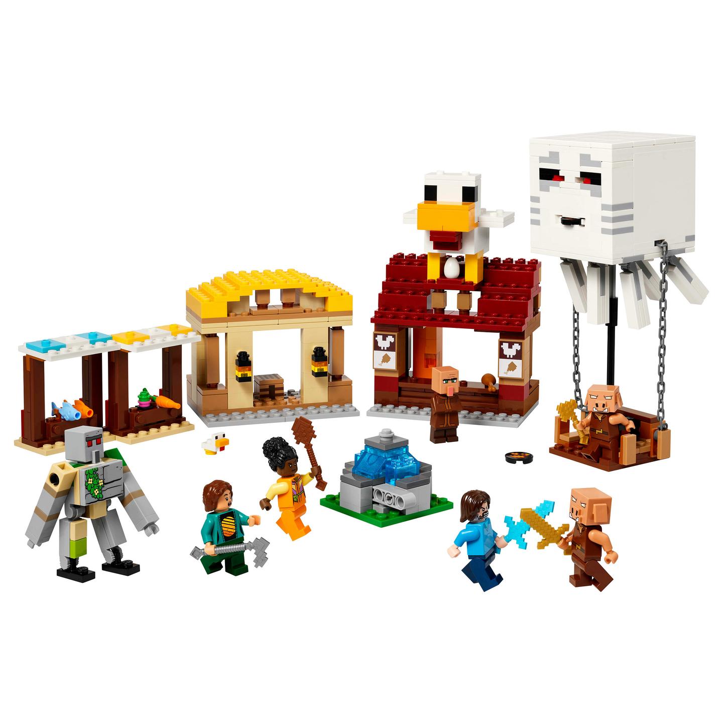 LEGO Minecraft The Ghast Balloon Village Attack - 2