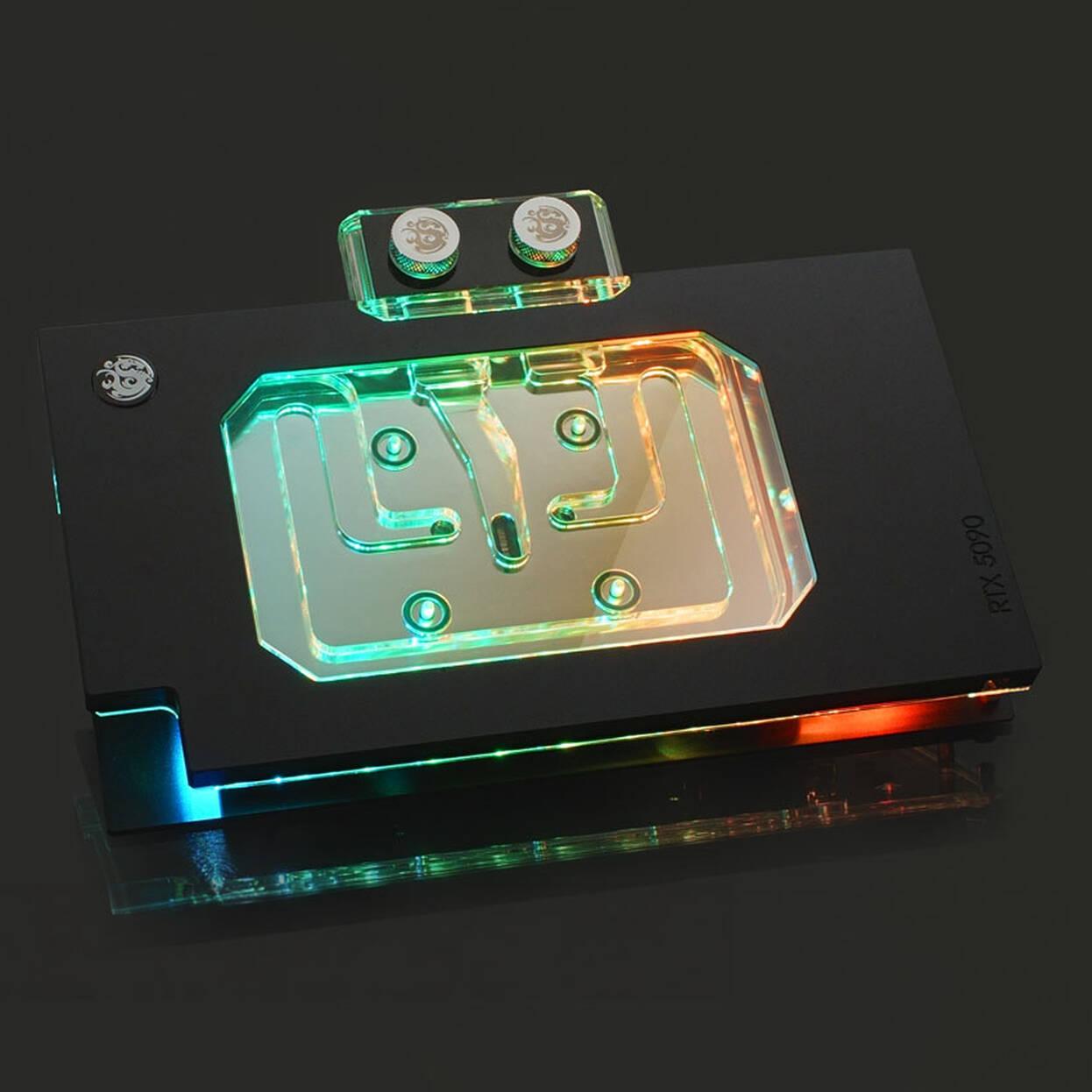 Ftohës Uji për GPU Bitspower NEBULA V2 TUF Gaming RTX 5090, ARGB, Akrilik - Zezë - 4