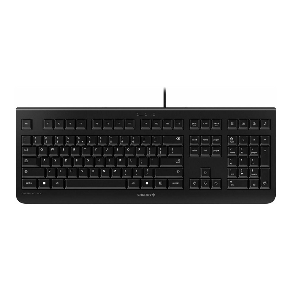 Tastierë me kabllo Cherry KC 1000 / AZERTY Belg - Zezë - 1