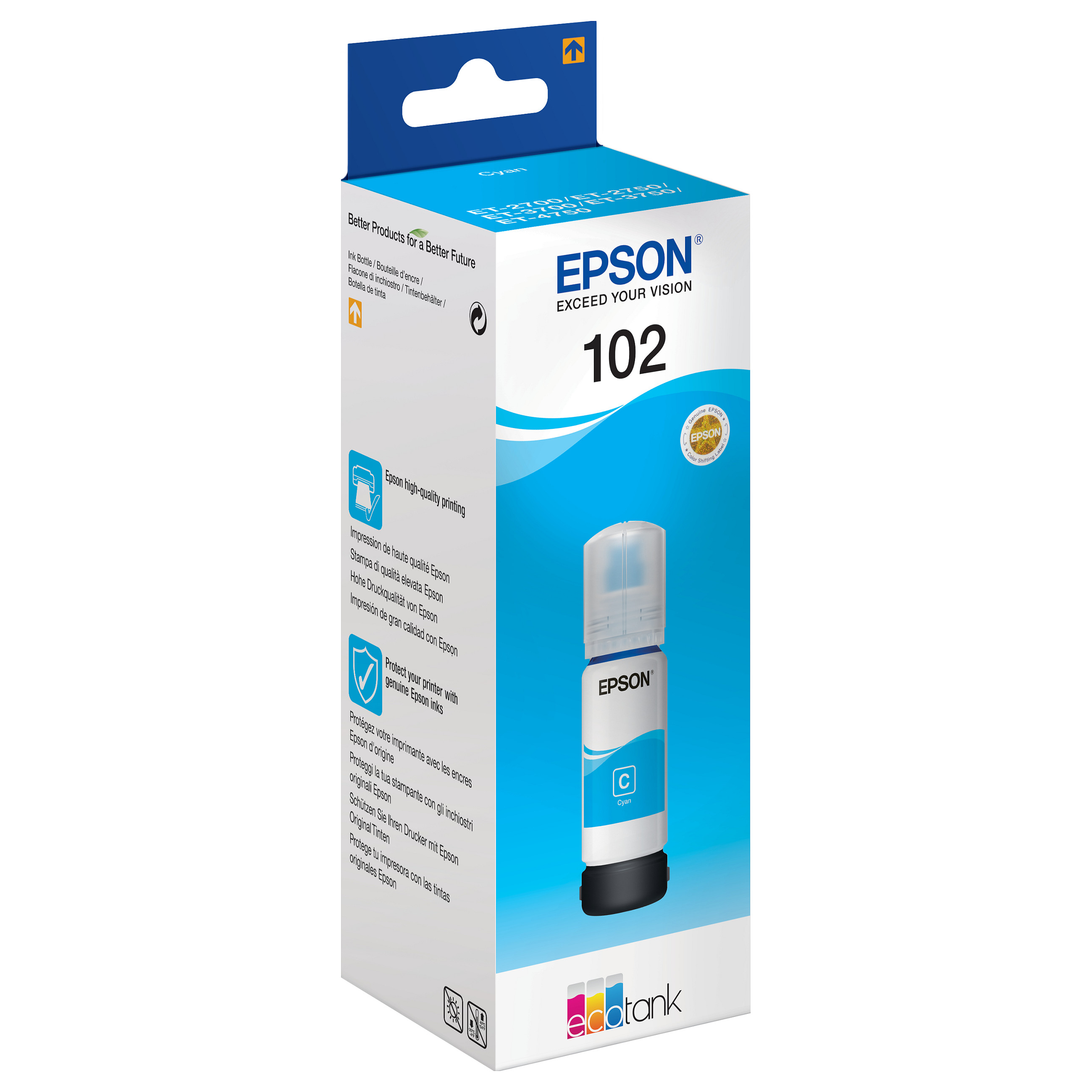 Ink Epson EcoTank 102 Cyan C13T03R240 / up to 6,000 pages - 1