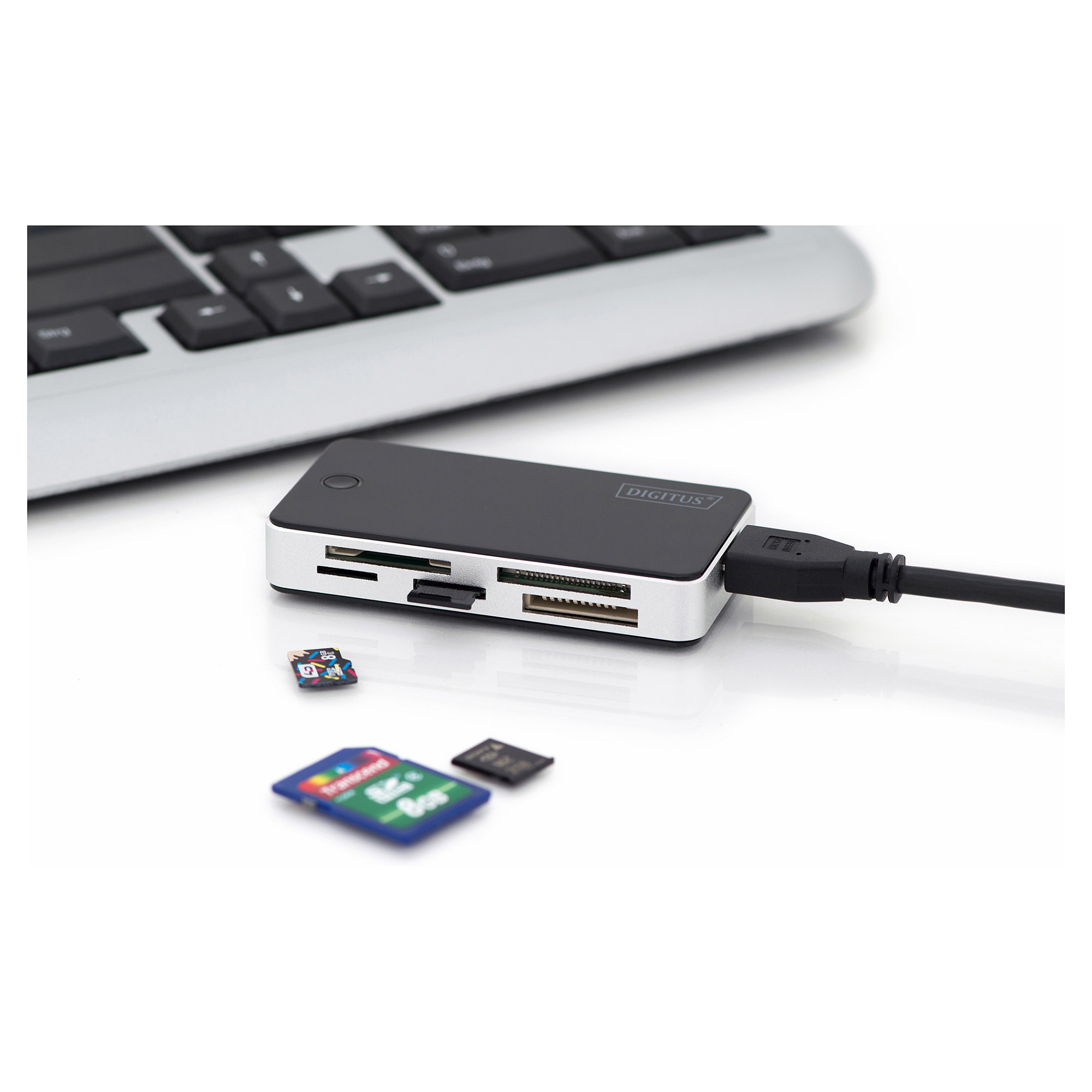Kabllo USB Lexues kartash DIGITUS USB 3.0 / i jashtëm - Zezë/Argjend - 5
