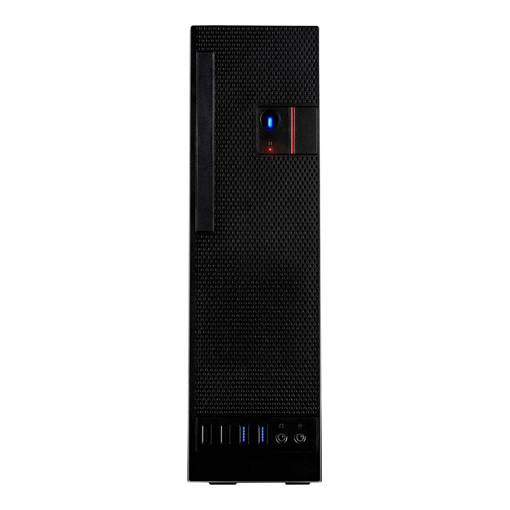 Kasë PC Inter-Tech S-331 / Desktop / 8.3L / Micro-ATX + Mini-ITX / Slim DVD / Low-Profile GPU - Zezë - 2