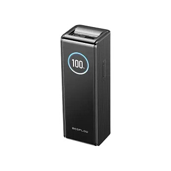 Powerbank EcoFlow RAPID 25K / 25000mAh / 170W / 2x USB-C + USB-A / Ekran TFT / Pa kabllo të integruar – Zezë