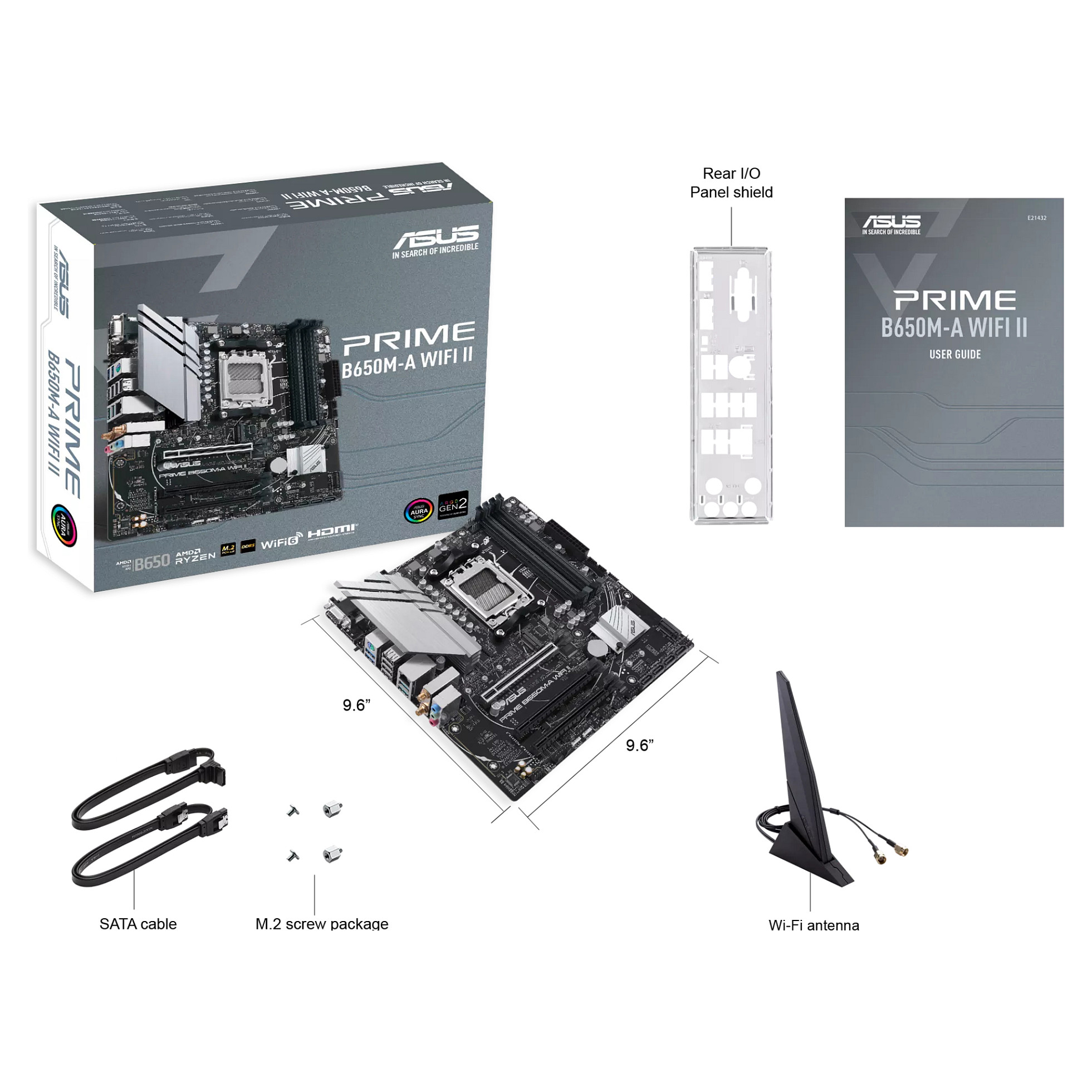 Pllakë Amë ASUS PRIME B650M-A WIFI II - 7