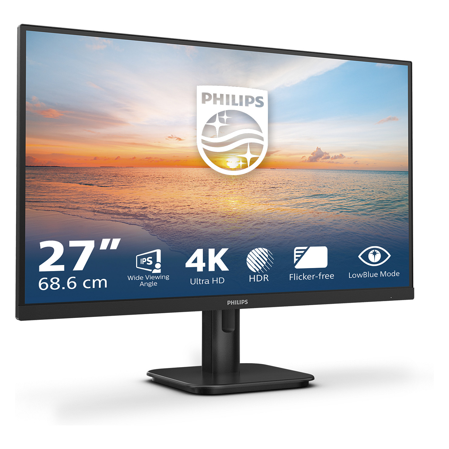 Monitor Philips 27E1N1800A / 27" 4K Ultra HD IPS 4 ms / HDMI+DP / e zezë - 3