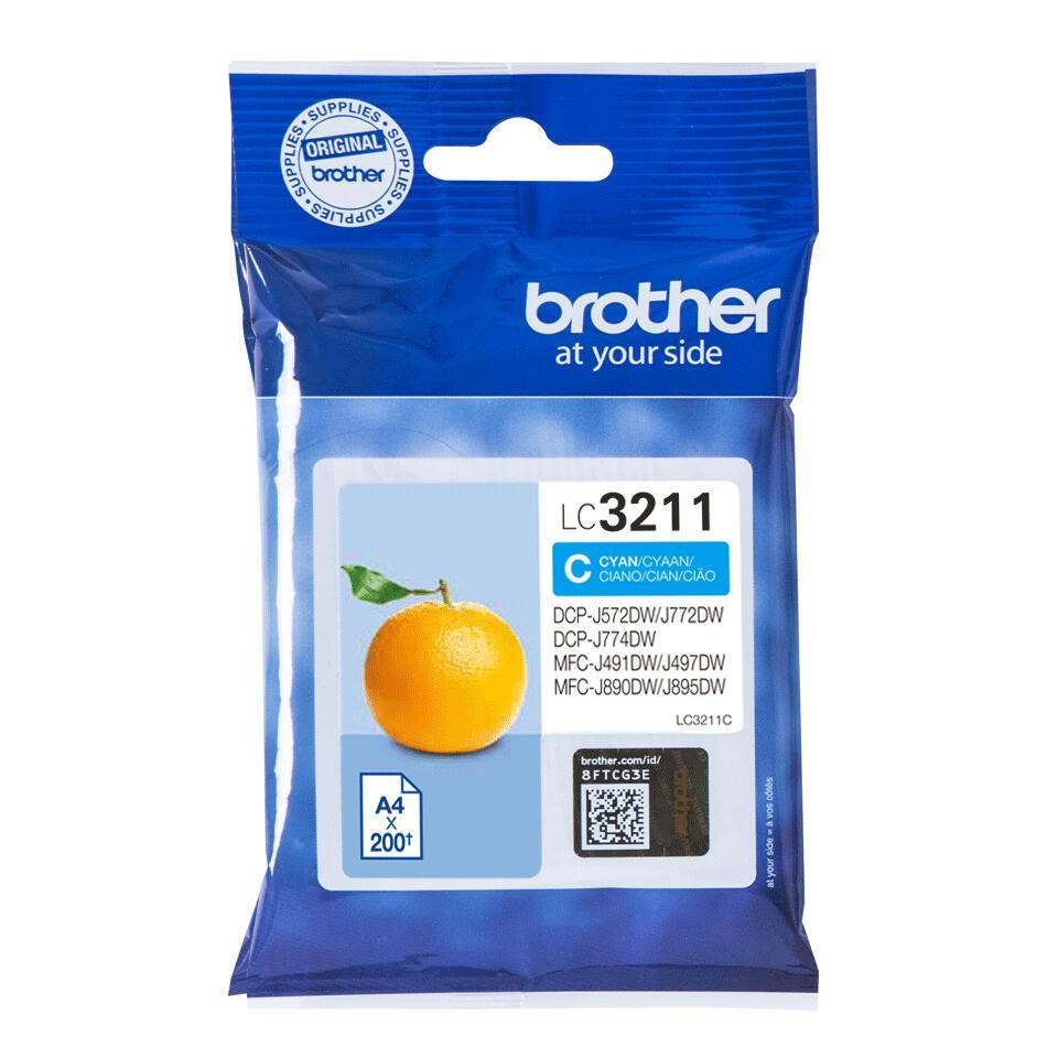 INK Brother LC-3211C / 200 faqe / Standard - Blu - 1