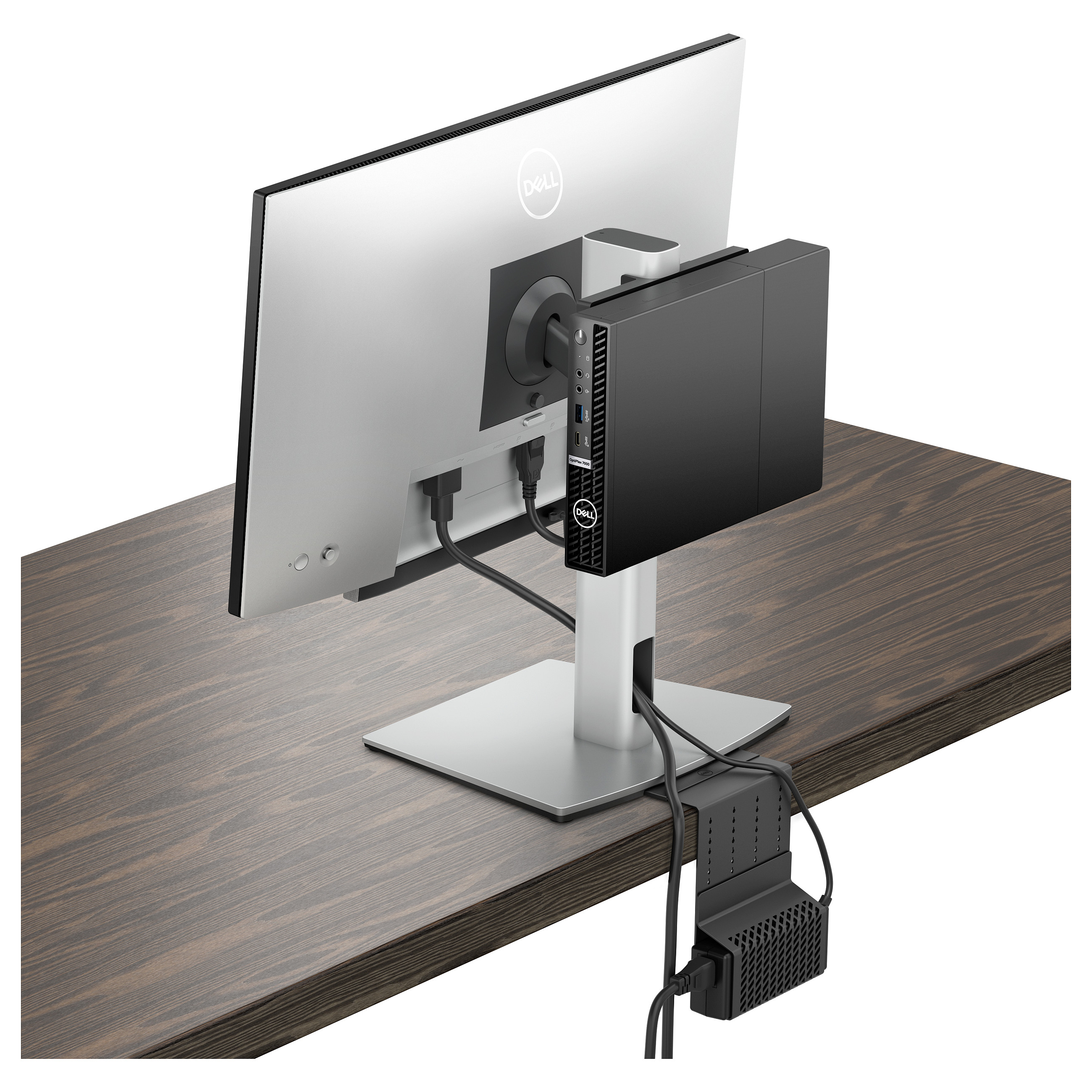 Mbajtëse për Monitor Dell Micro Form Factor All-in-One Stand Monitor Stand 19'-27' 5.8kg Silver - 5