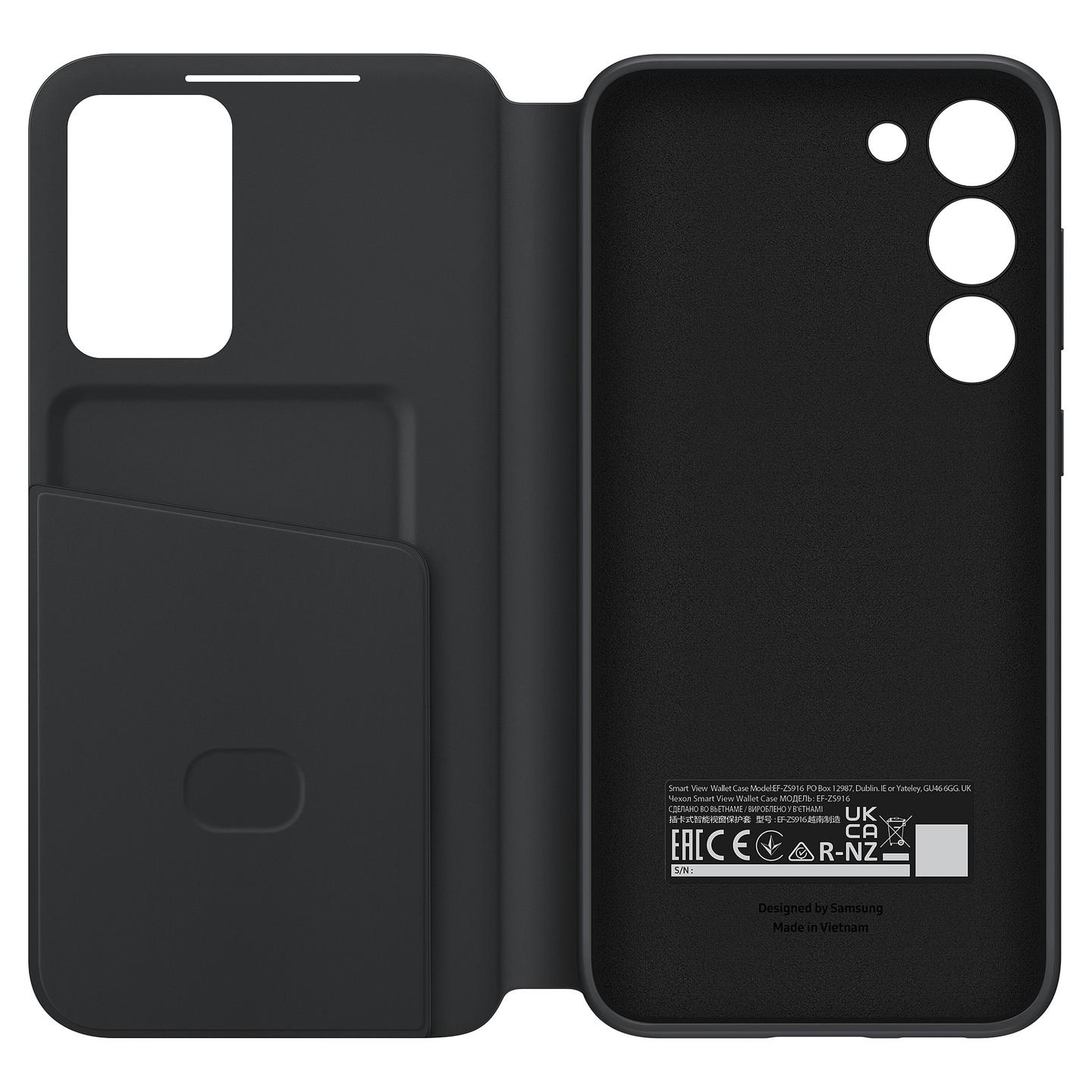 Case për Telefon Samsung Galaxy S23+ Smart View Wallet Case - Zezë - 2
