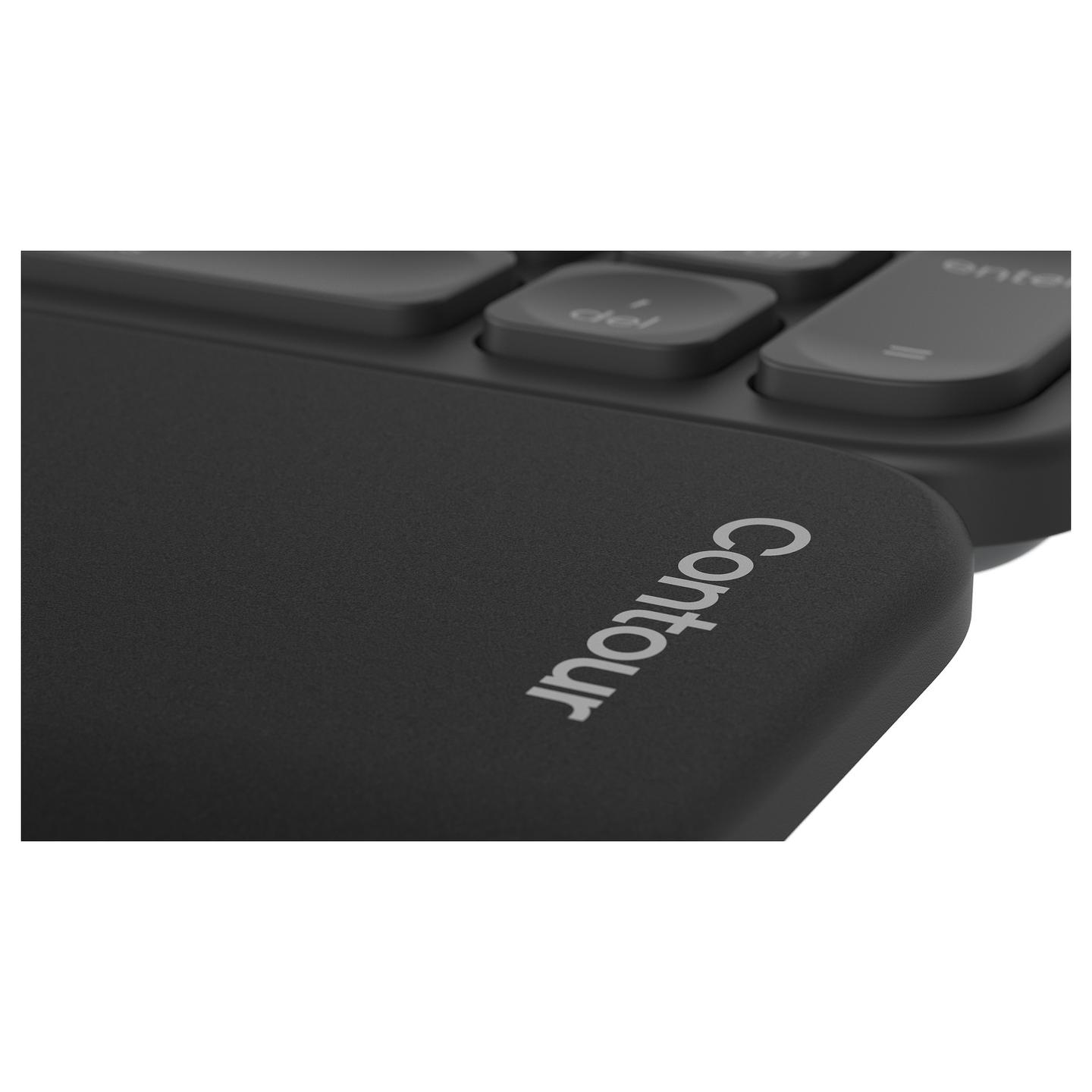 Mbështetëse Contour Balance Keyboard Full-Size Wrist Rest - Zezë - 2