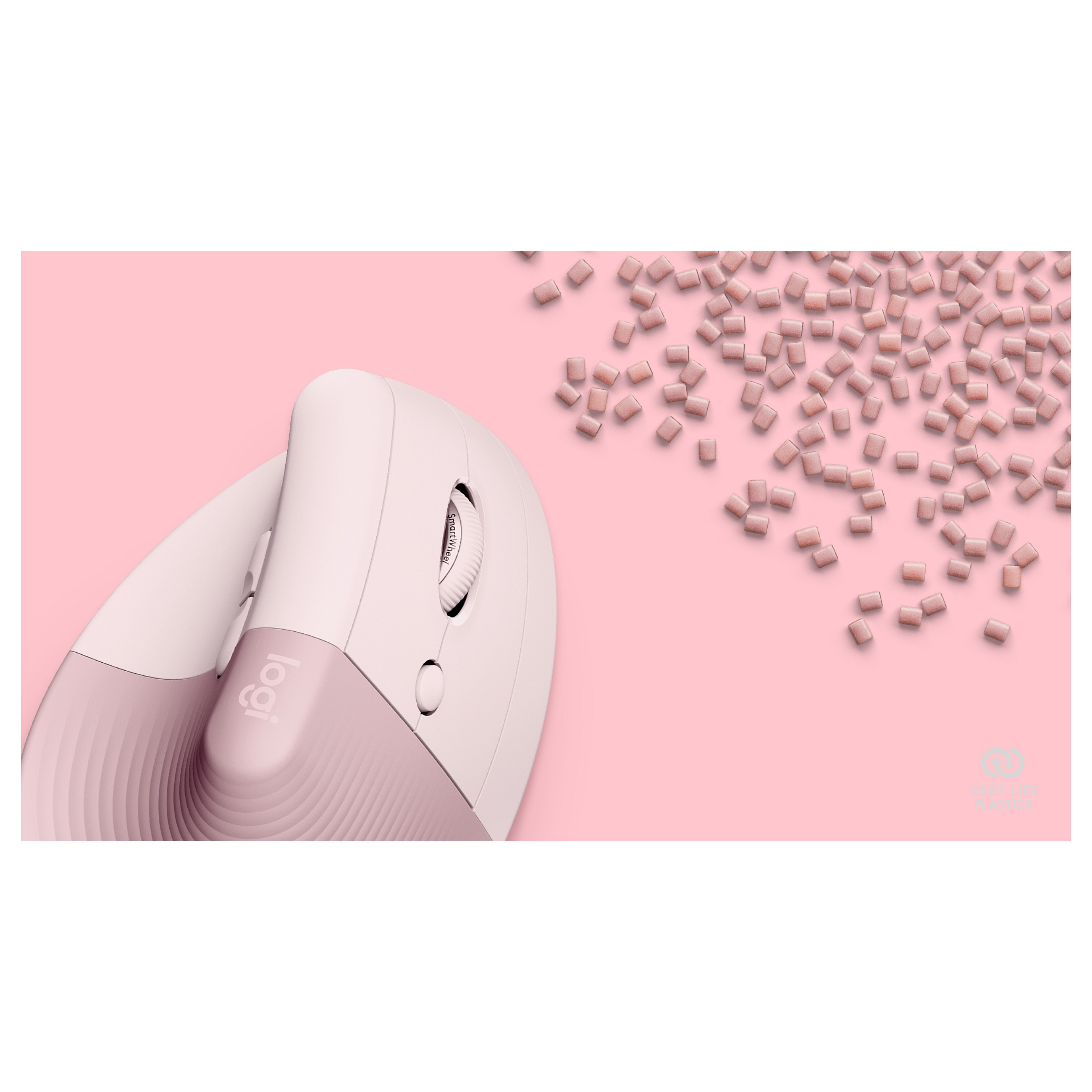 Maus pa Kabllo Logitech MX Vertical - Rozë - 7