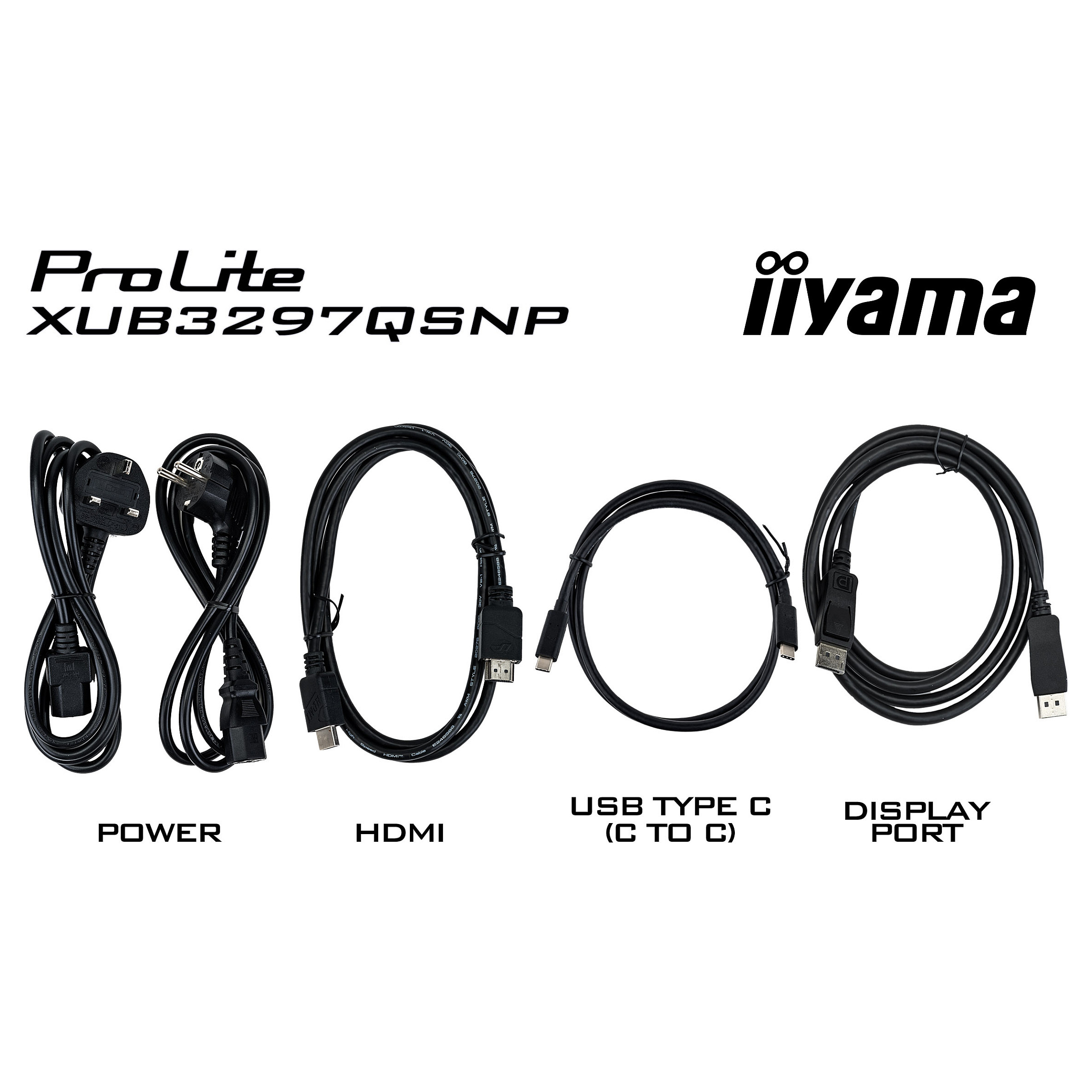 Monitor iiyama XUB3297QSNP-B1 / 32"/ Quad HD IPS / LED / 100Hz / 1ms / USB-C + USB-A + HDMI + DisplayPort - Zezë - 4
