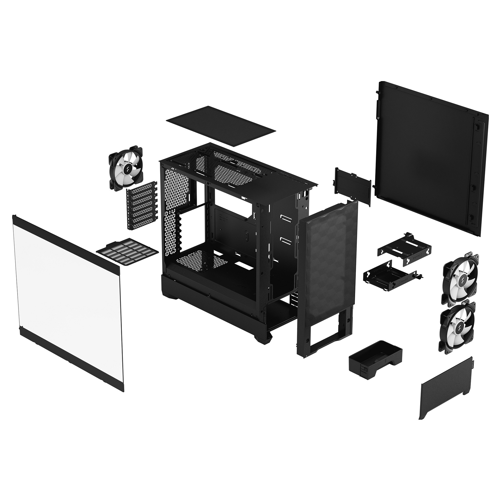Kasë Fractal Design Pop Air RGB – Zezë - 12