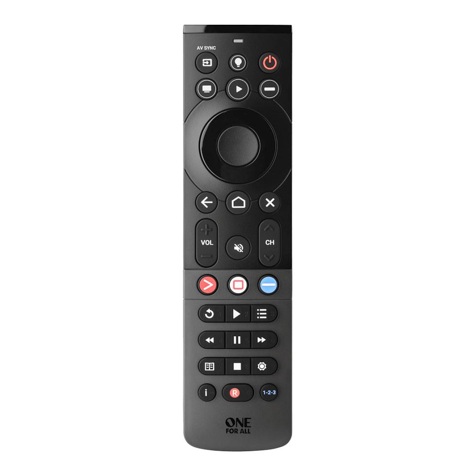 Telekomandë Universale One For All URC7945, 5 Pajisje, IR/Bluetooth, Butona me Ndriçim - Zezë