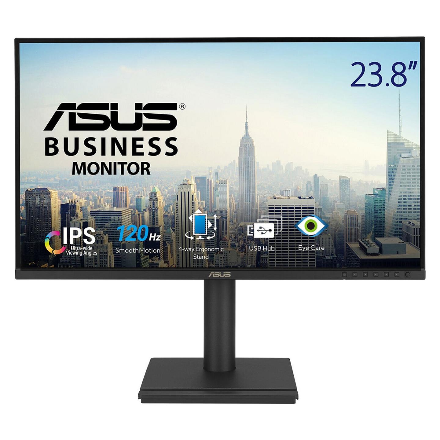 Monitor ASUS BE249QG / 23.8" / FHD / 120 Hz / 5 ms / HDMI + DisplayPort + VGA - Zezë