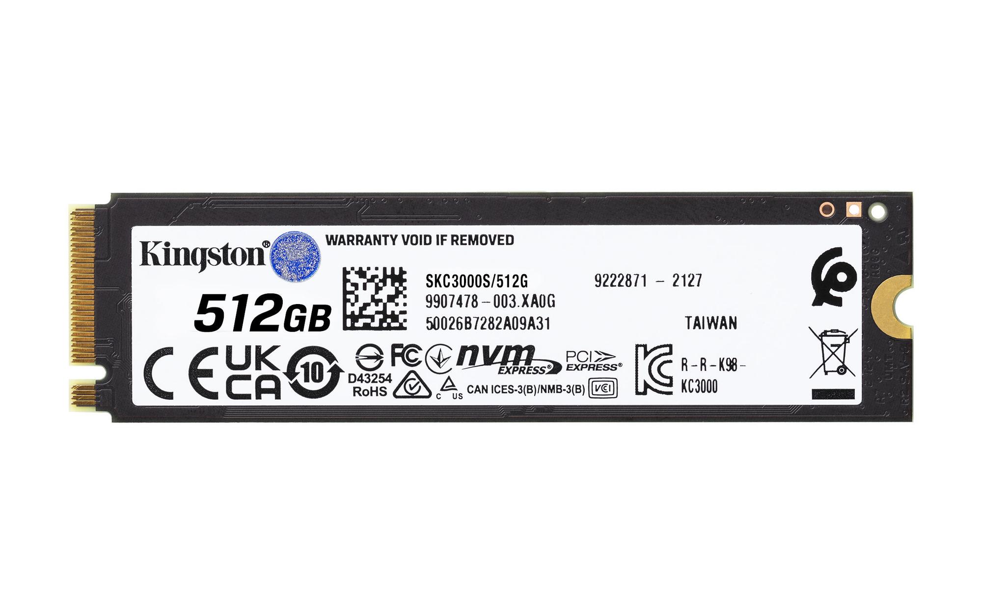 SSD e Brendshme Kingston KC3000 / 512GB / M.2 PCIe 4.0 - 3