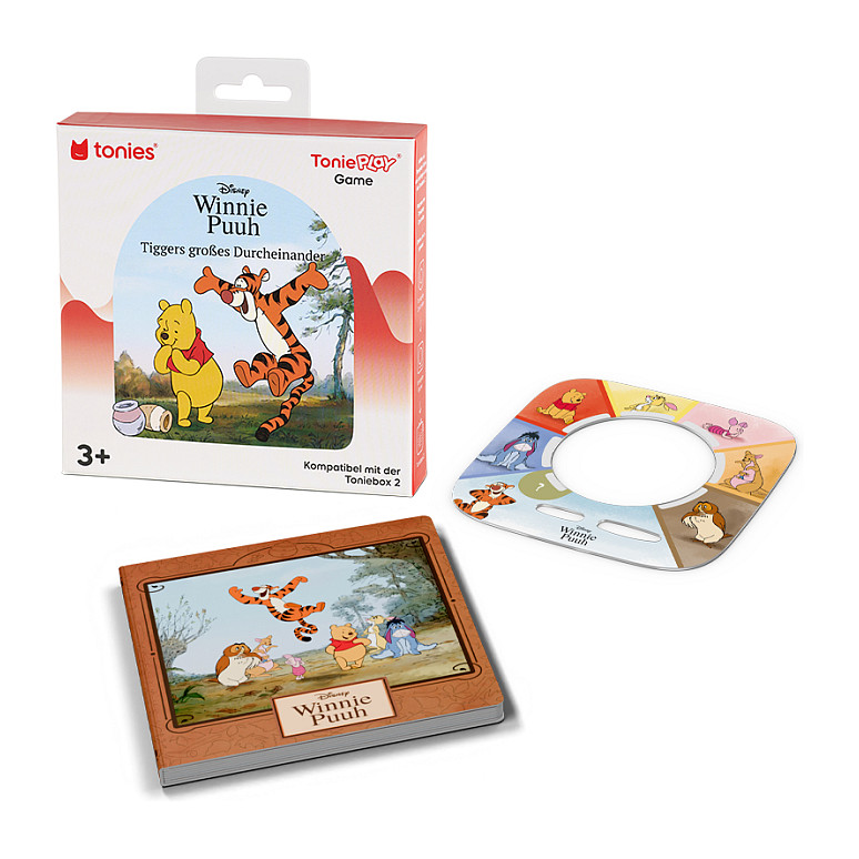 Lodra tonies Tonieplay Game M – Disney Winnie Puuh: Tiggers großes Durcheinander / 1 Player / 70 Min / Toniebox 2 / Tonieplay Controller - Mix