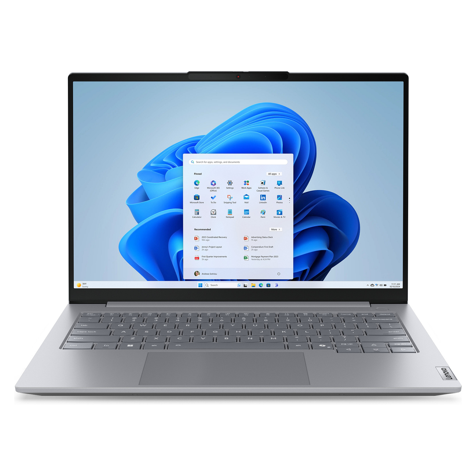 Laptop Lenovo ThinkBook14 G8 / Ultra 9 185H / 16GB DDR5 / 512GB / 14" WUXGA IPS AG 60Hz / Intel Arc Graphics / DE  - Gri e Hpaur - 1