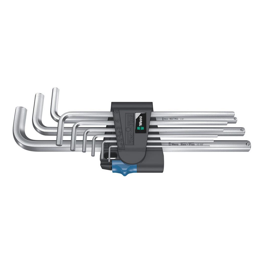 Set Çelësash Imbus Wera 950/9 Christmas Hex-Plus HF 1, 9 Copë, 1.5–10mm, Hex-Plus, Funksion Mbajtës - Argjend