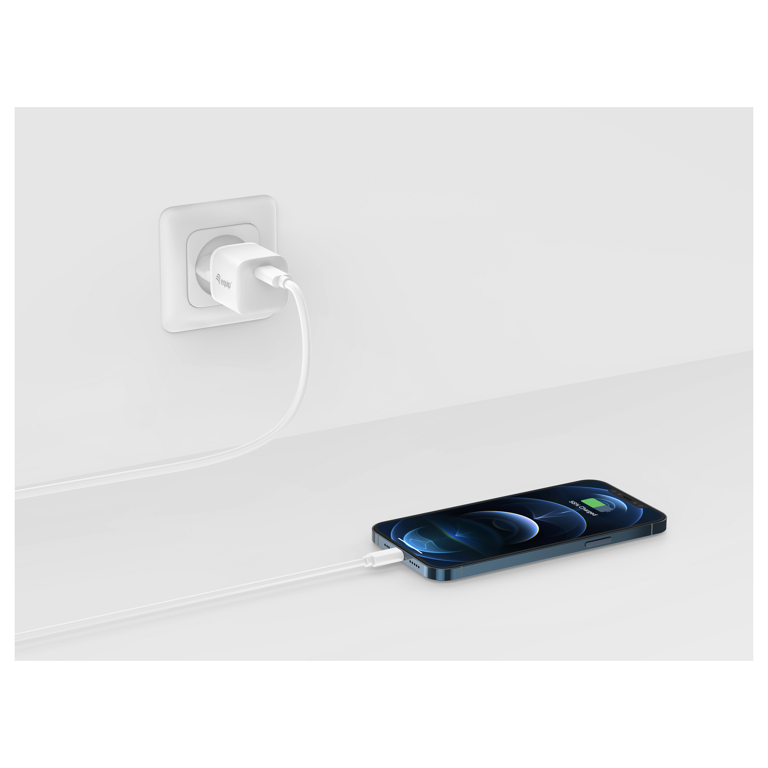 Karikues Equip 245520 / USB-C / 20W / Power Delivery 3.0 – Bardhë - 4
