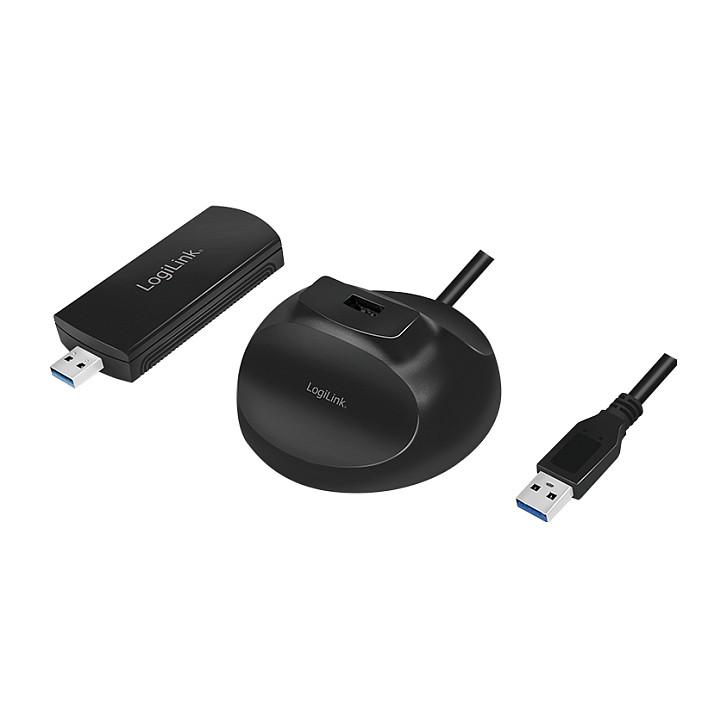 Kartë e Rrjetit LogiLink WL0247, USB 3.0, WiFi 5, 802.11ac, deri 1900Mbps - Zezë - 7