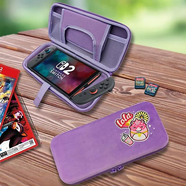 Çantë për Konzolë Lazerbuilt Squishmallows Lola, për Nintendo Switch 2, Dizajn Plush - Rozë - 2