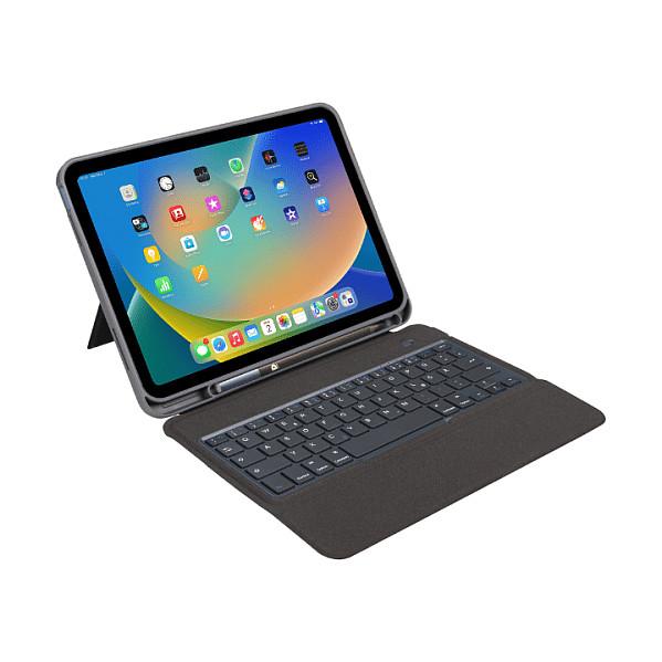 Tastierë për Tablet DEQSTER Slim Keyboard 2 / iPad 10.9" 10th Gen + 11" A16 / QWERTZ (DE) / Bluetooth 5.0 / 64 Taste / USB-C – Gri - 2