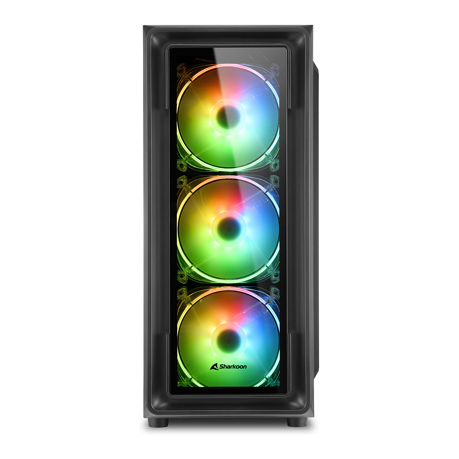 Kasë Midi Sharkoon TK4, RGB - 2