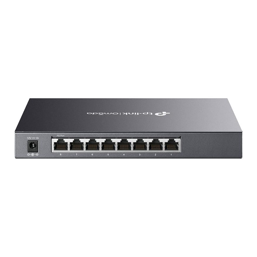 Switch TP-Link Omada SG2008, 8 porta Gigabit Ethernet RJ45, Switching Capacity 16Gbps, Managed Layer 2+, Static Routing, pa ventilator - Hiri - 2