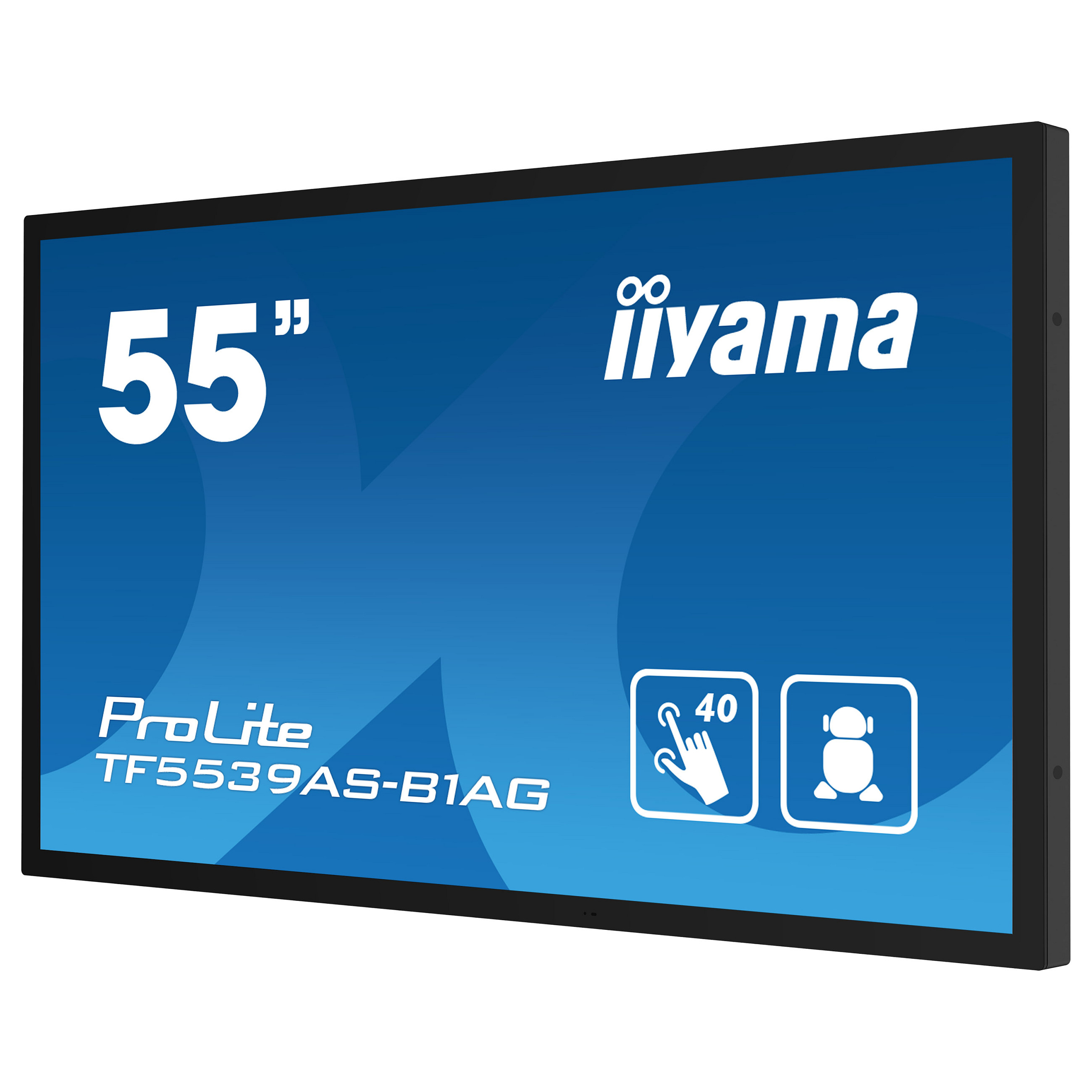 Ekran Interaktiv IIYAMA TF5539AS-B1AG / 54.6"/ 4K Ultra HD LED Multi Touch / 60Hz / 8ms / HDMI+DP - Zezë - 7