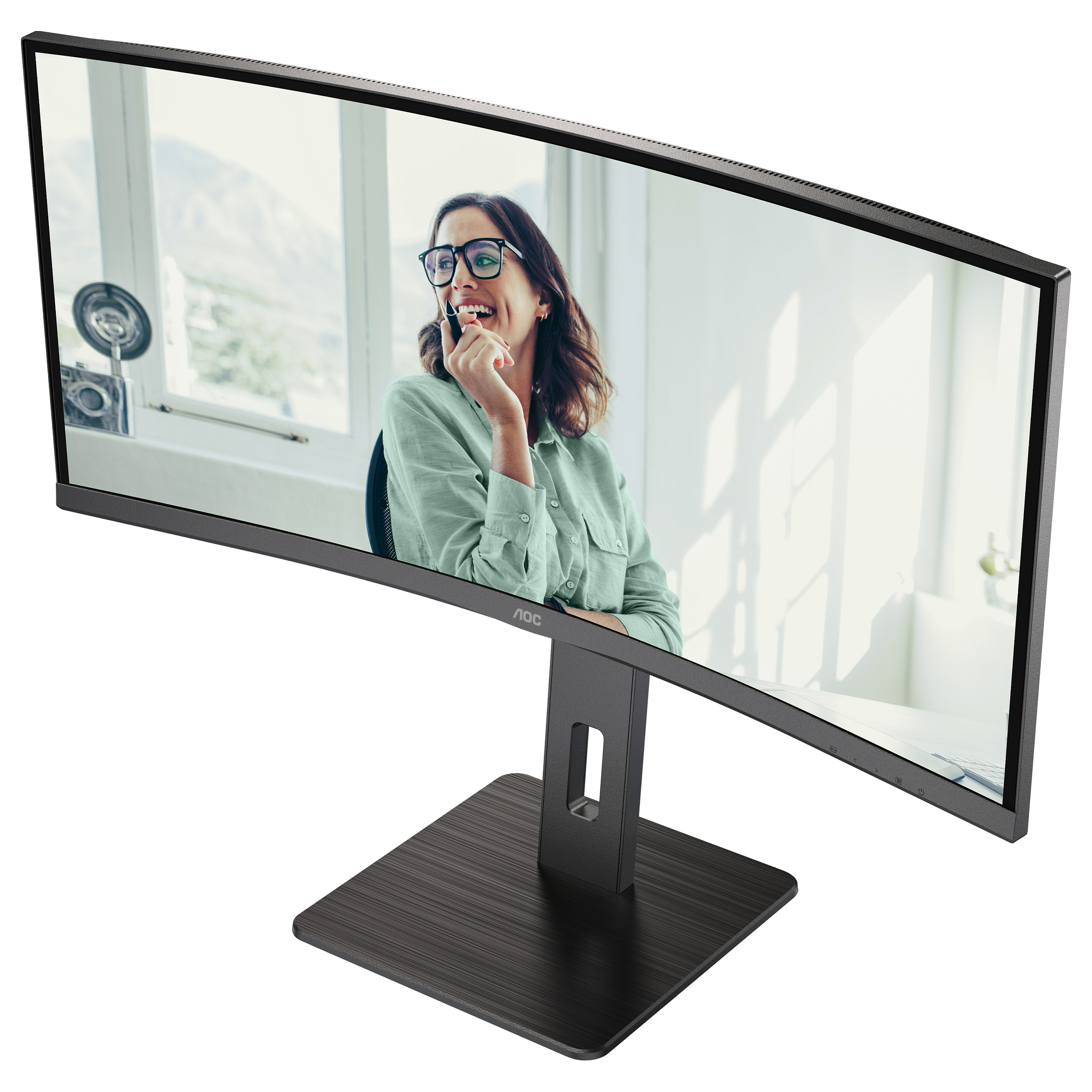 Monitor AOC CU34P3CV / 34″ / UWQHD VA LED / 100 Hz / 1ms / HDMI + DP + USB-C - Zezë - 4