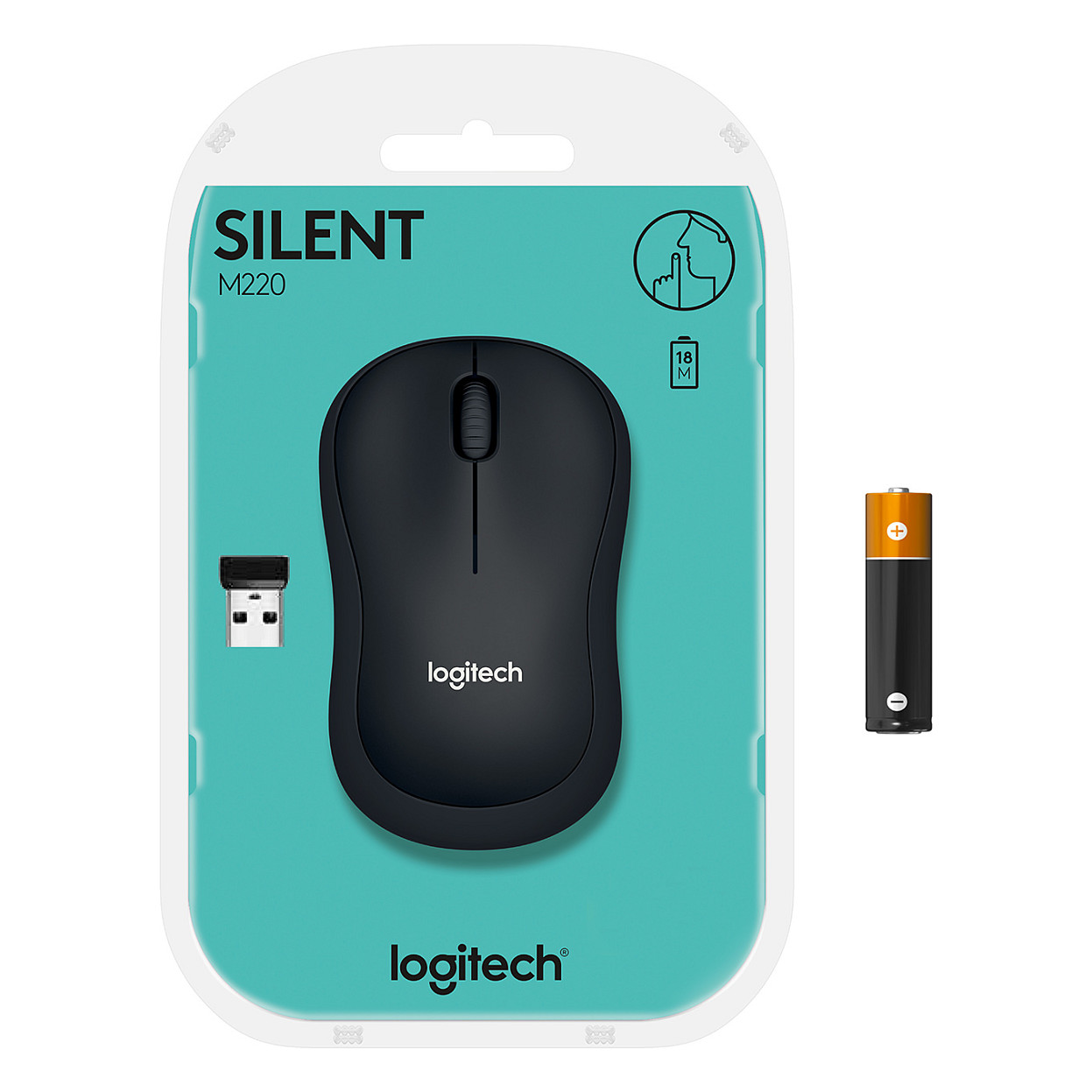 Maus pa Kabllo Logitech M220 Silent – Zezë - 11