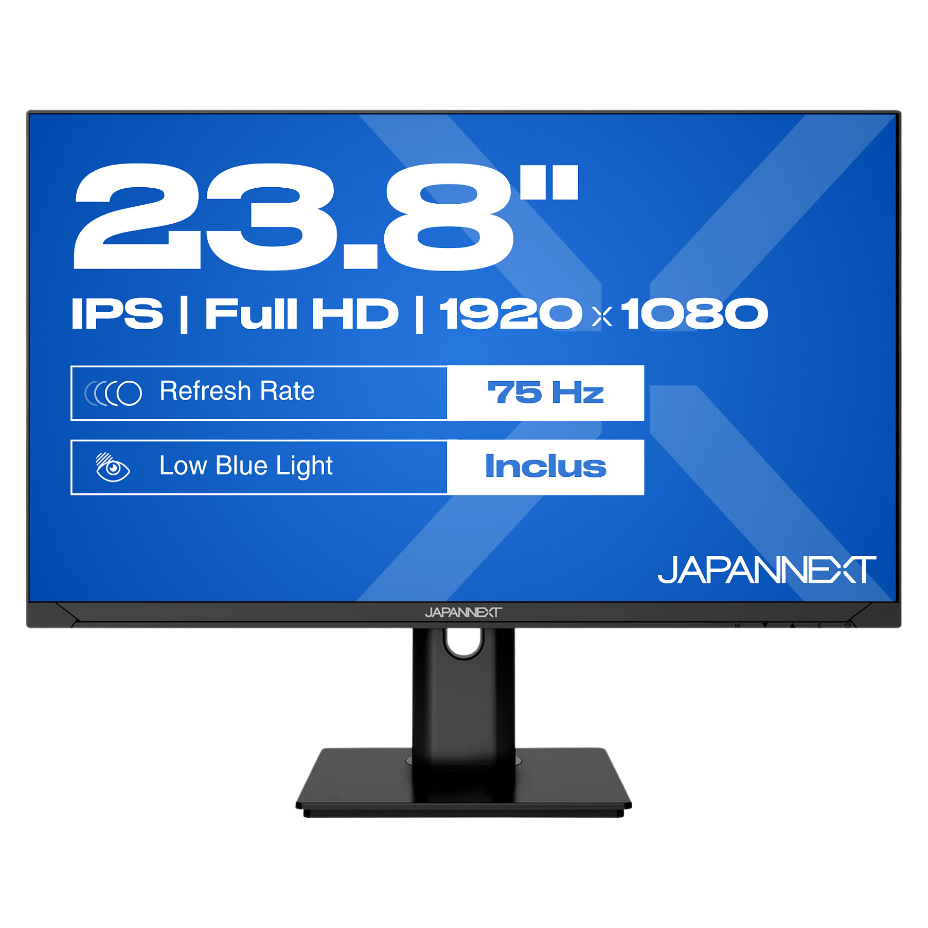Monitor JapanNext / 23.8"/ Full HD IPS / LCD / 75Hz / 14ms / HDMI+VGA - Zezë - 3