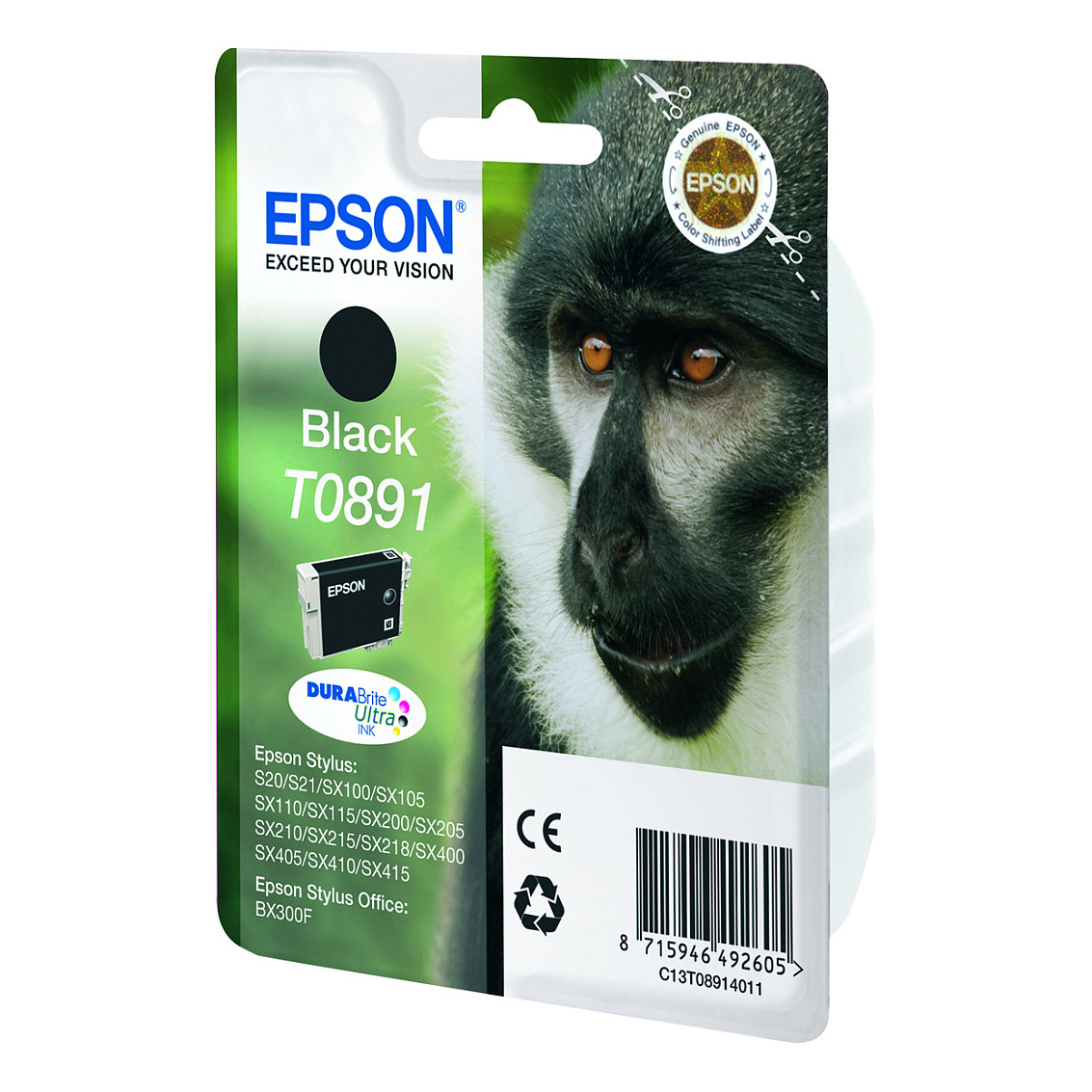 INK Epson T089140 deri në kapacitet standard sipas ISO/IEC 24711 - Zezë - 2